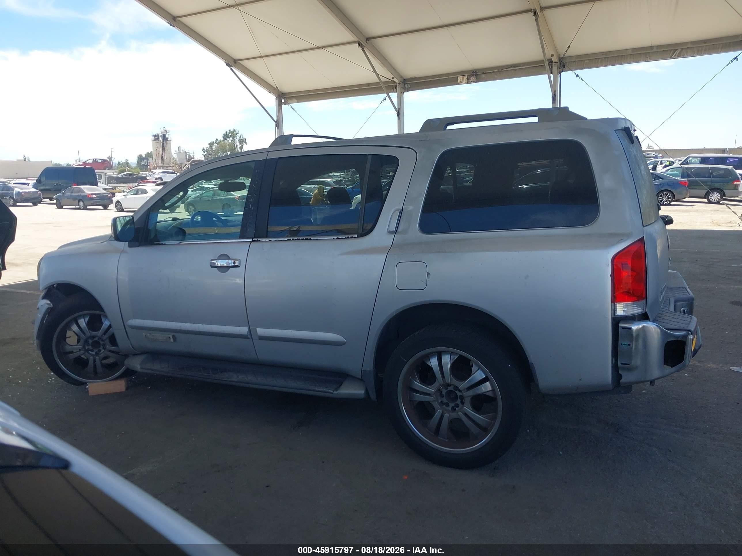 2004 Nissan Pathfinder Armada Se Gray vin: 5N1AA08A84N744156