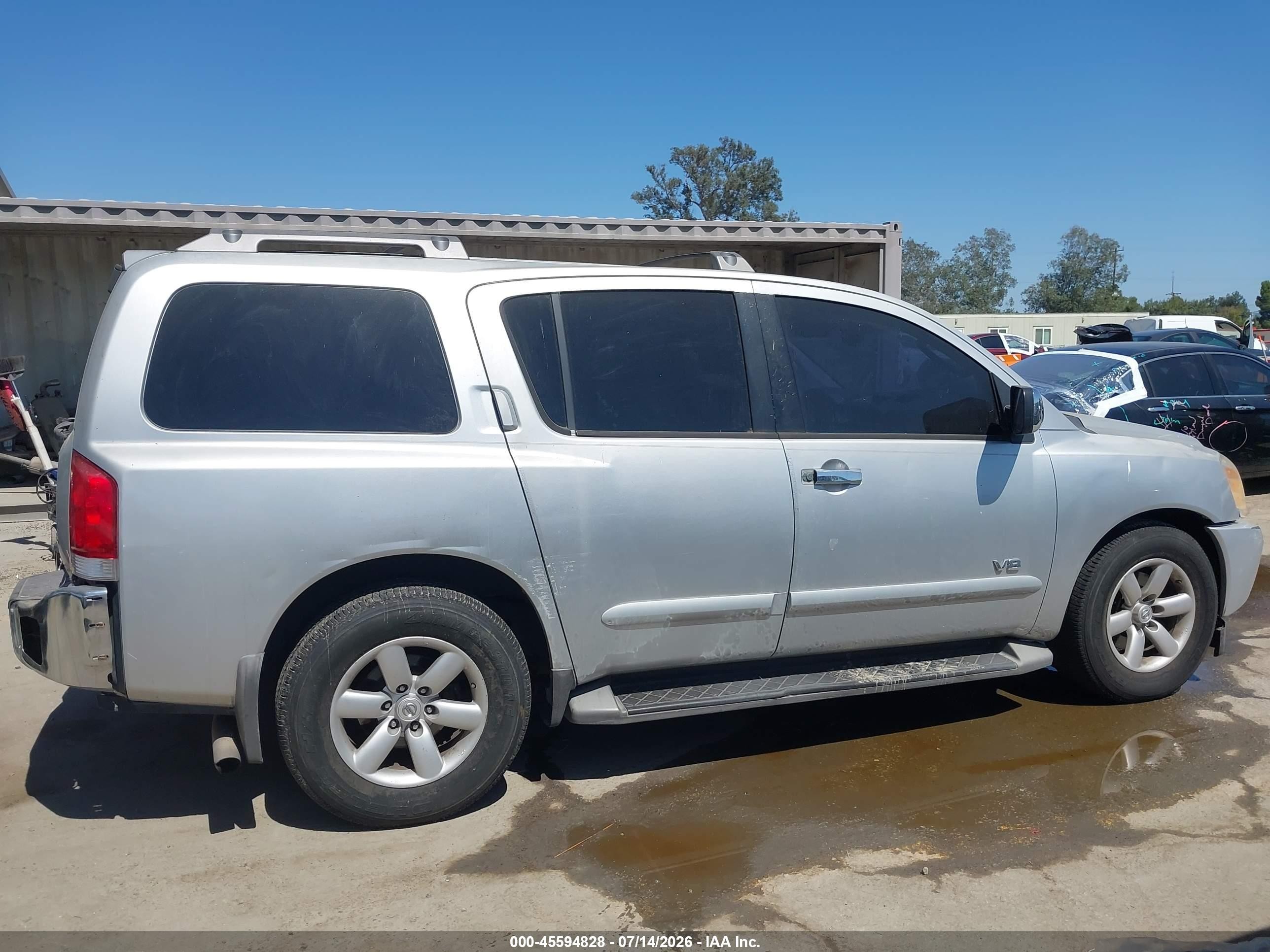 2007 Nissan Armada Se Gray vin: 5N1AA08A87N718144