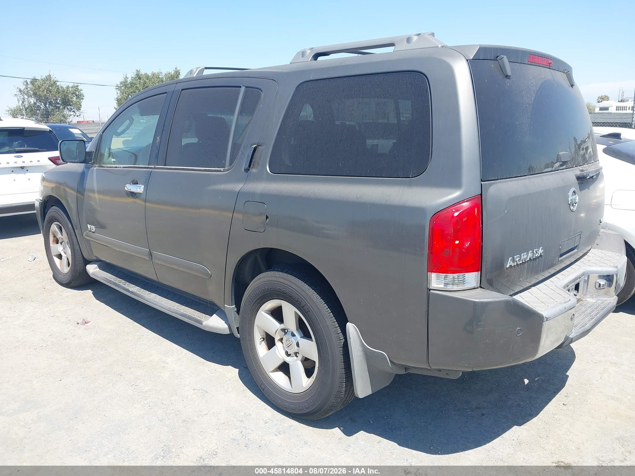 2006 Nissan Armada Se Gray vin: 5N1AA08A96N701416