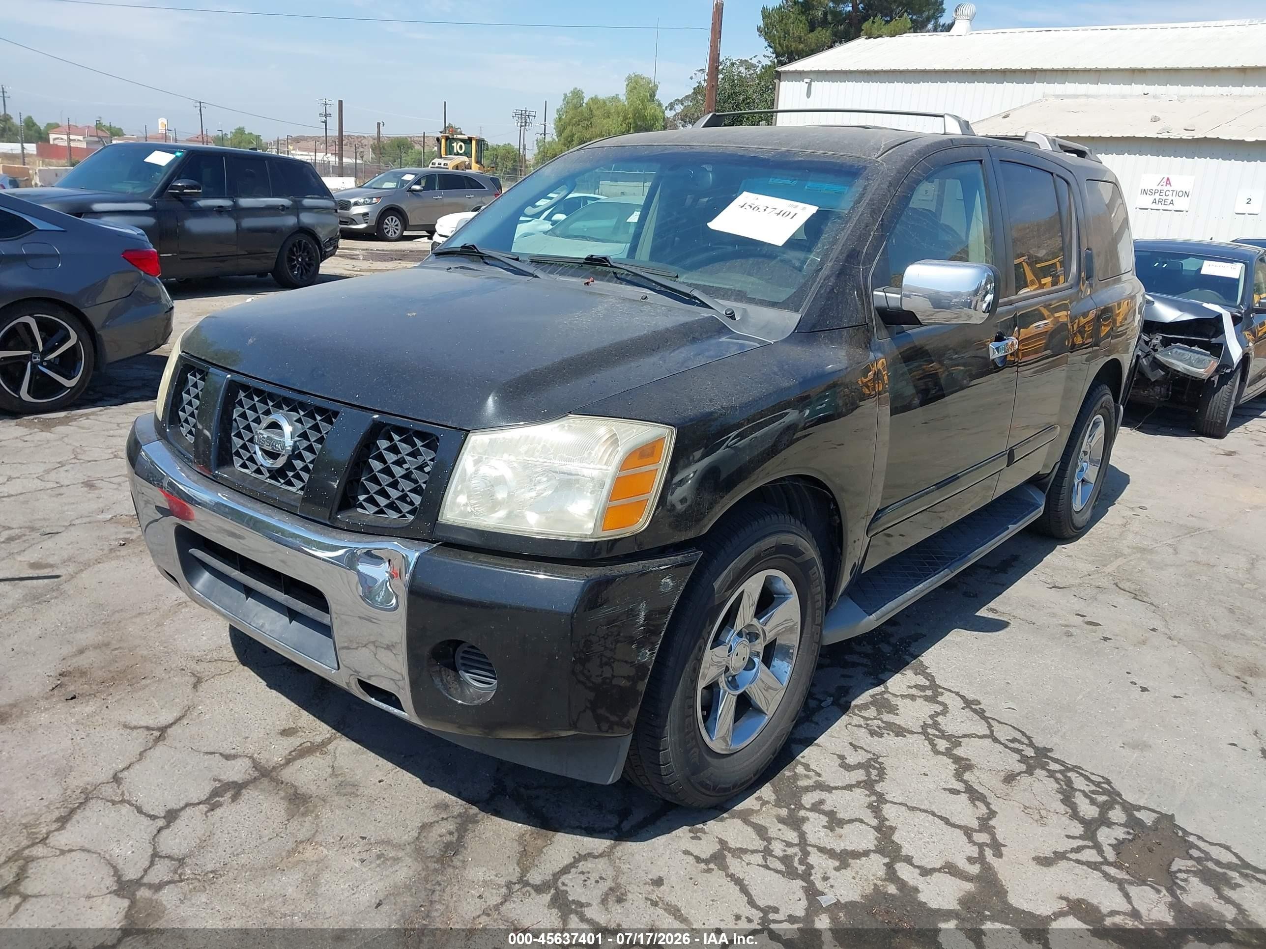 2004 Nissan Pathfinder Armada Se Black vin: 5N1AA08AX4N732753