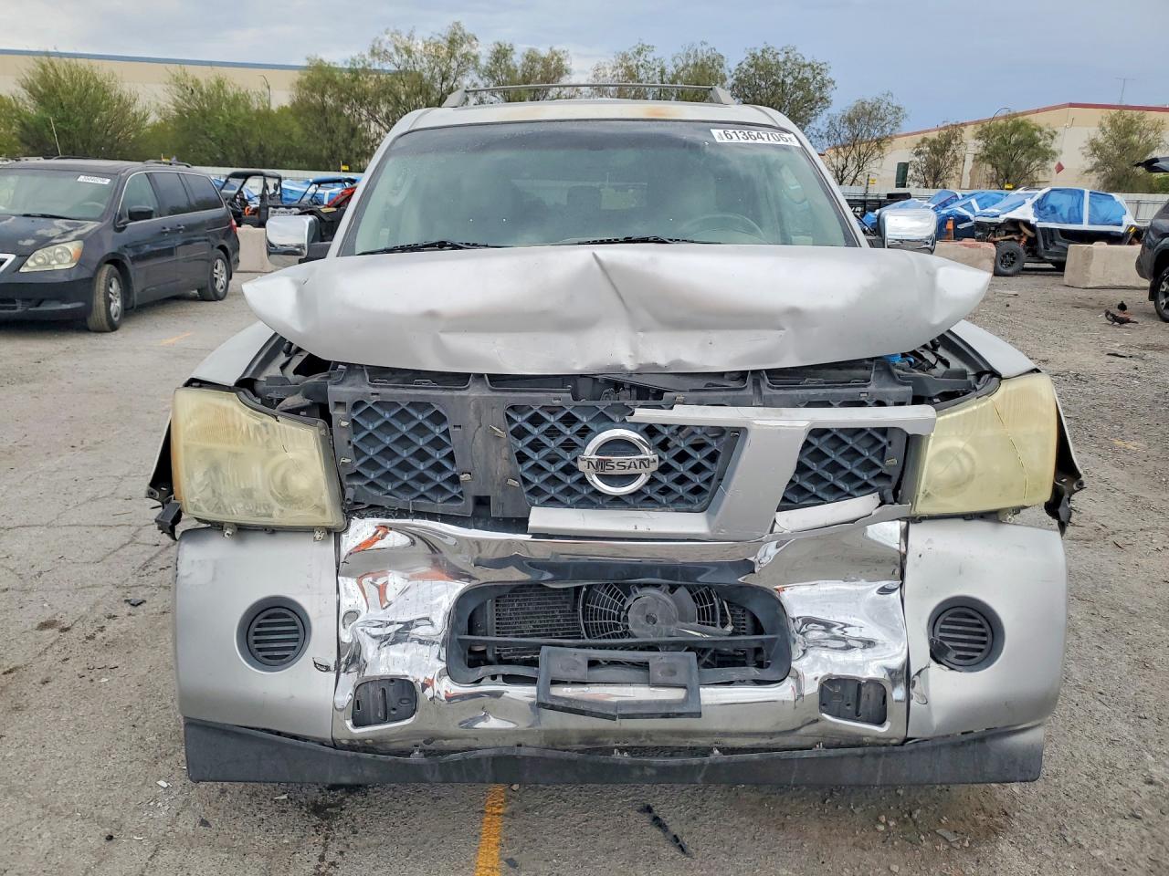 2004 Nissan Armada Se/le Silver vin: 5N1AA08AX4N742439