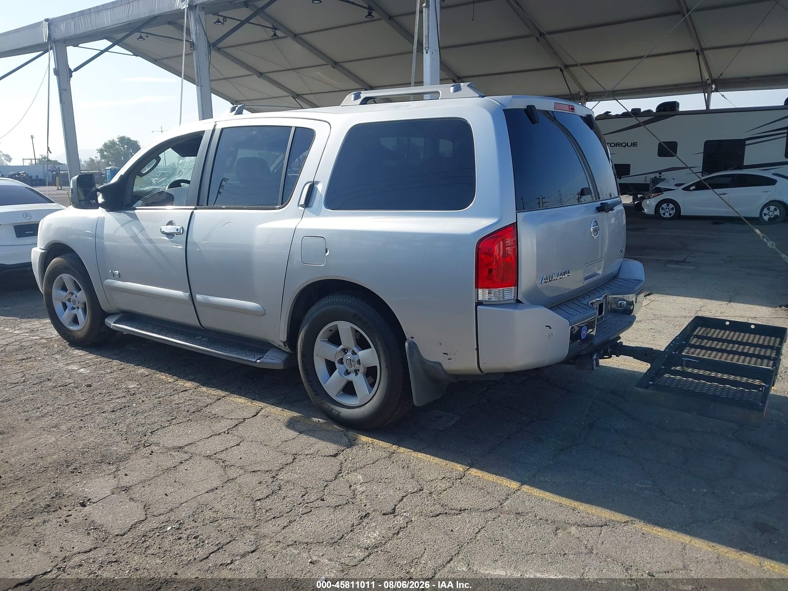 2005 Nissan Armada Se Silver vin: 5N1AA08AX5N737338