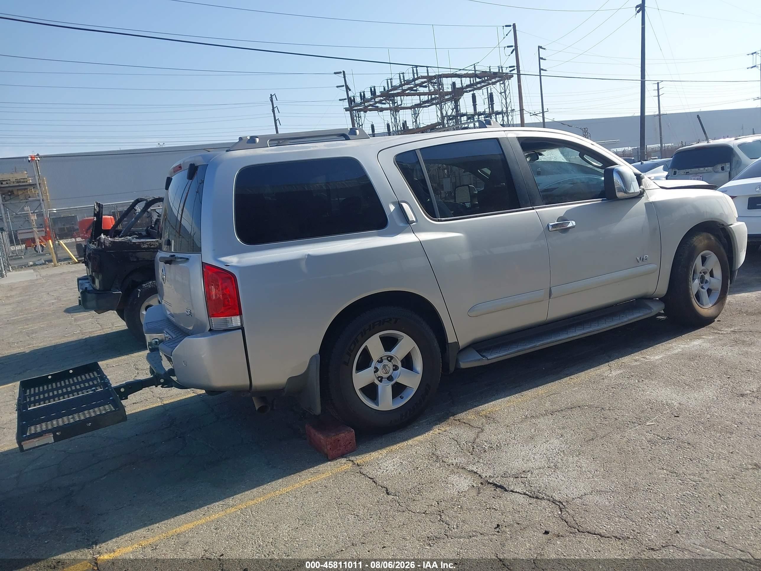 2005 Nissan Armada Se Silver vin: 5N1AA08AX5N737338