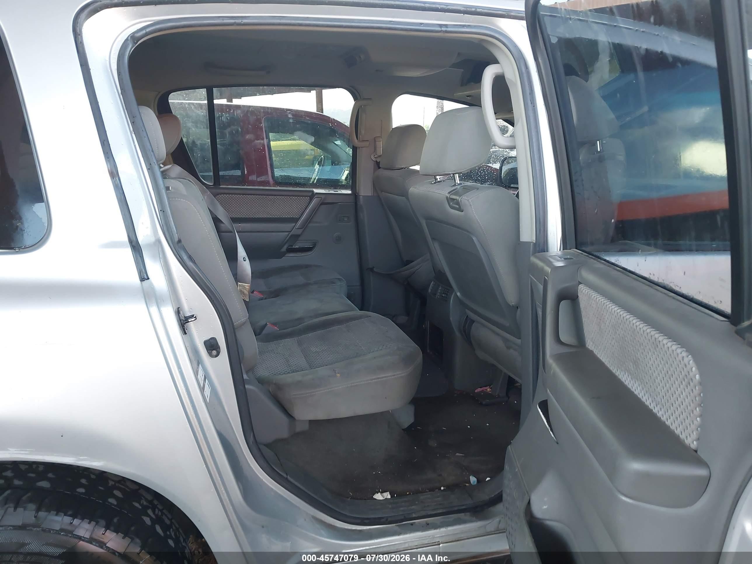 2007 Nissan Armada Se Silver vin: 5N1AA08AX7N719151