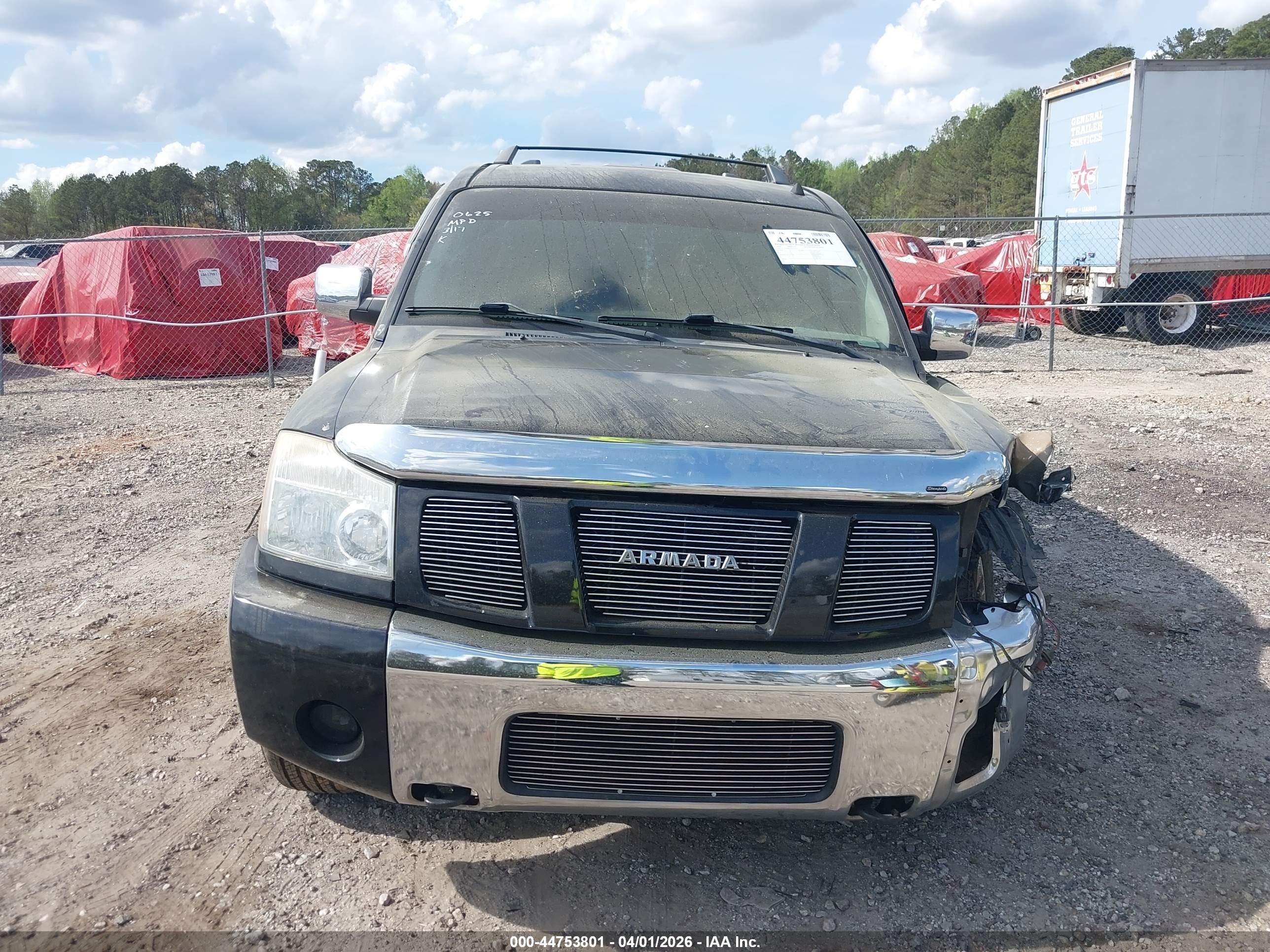 2004 Nissan Pathfinder Armada Se Off-road Black vin: 5N1AA08B04N710625