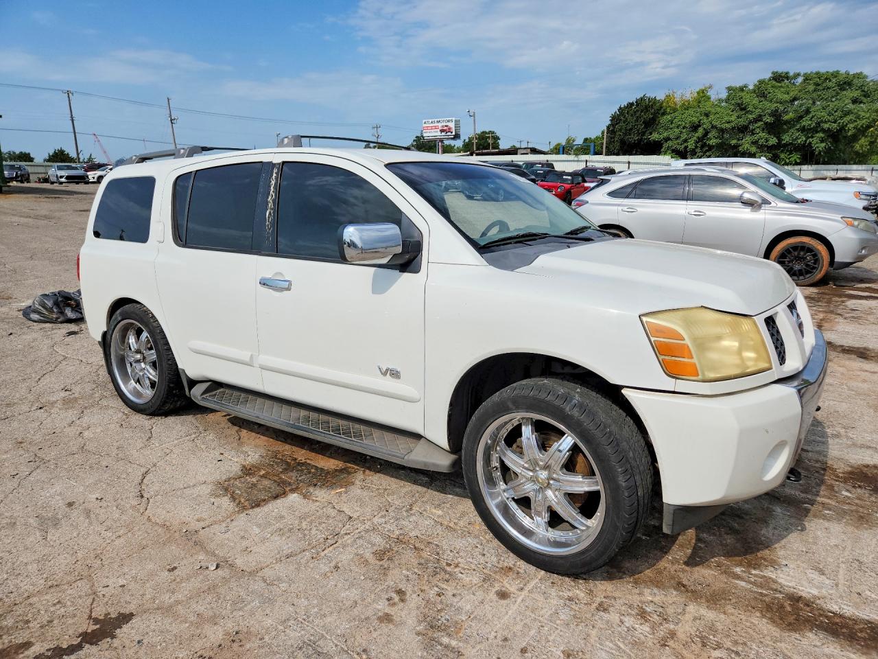 2006 Nissan Armada Se White vin: 5N1AA08B06N730134