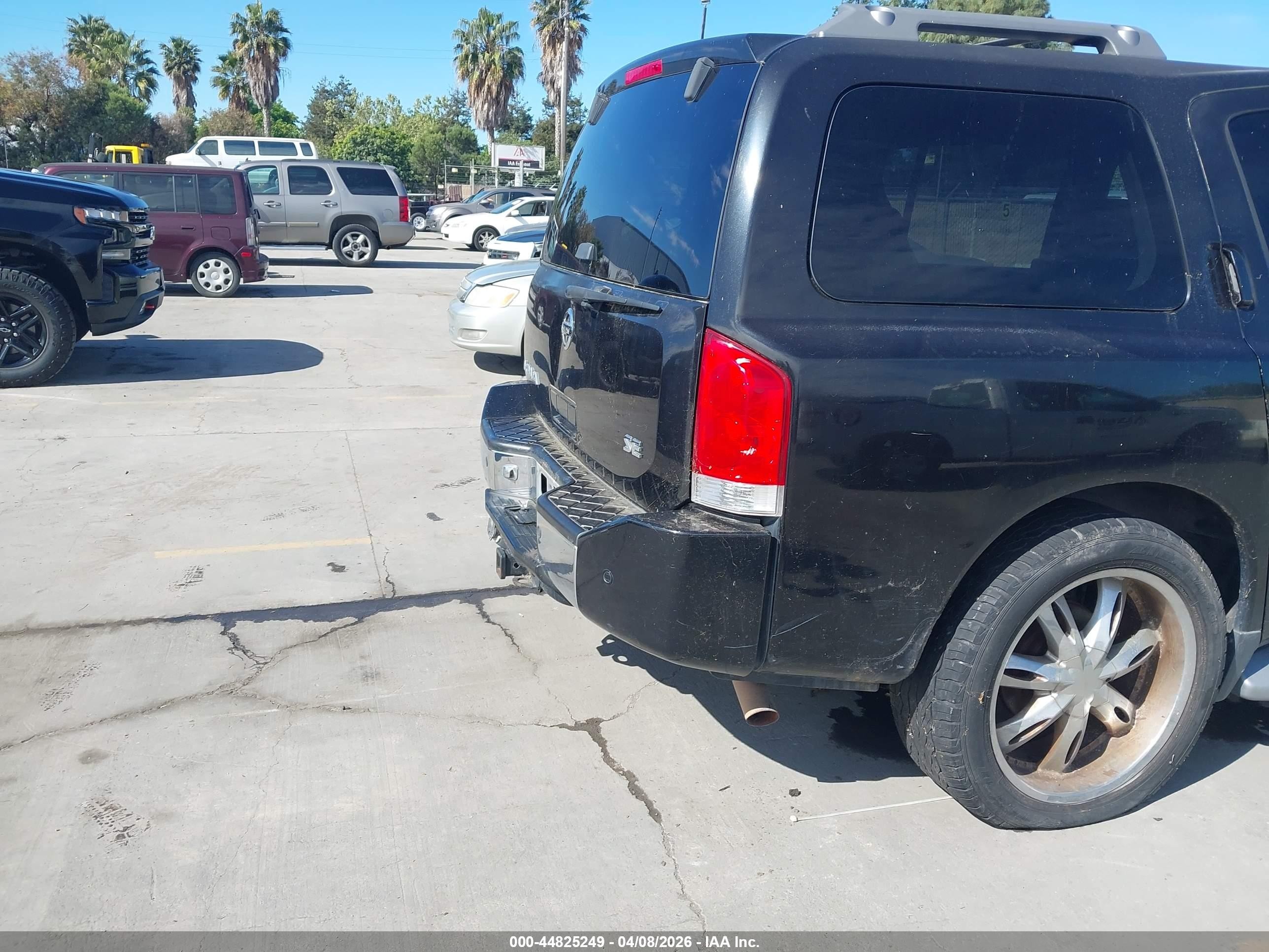 2005 Nissan Armada Se Black vin: 5N1AA08B25N721384