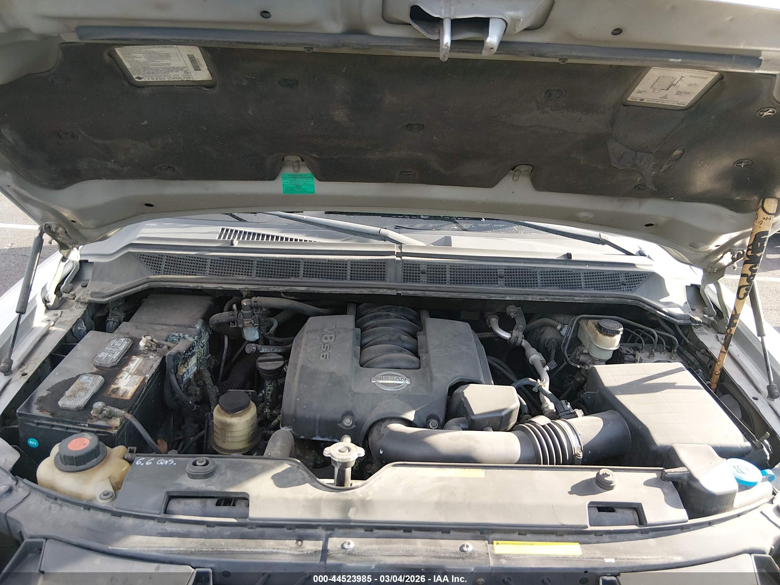 2004 Nissan Pathfinder Armada Se Off-road Silver vin: 5N1AA08B34N723532