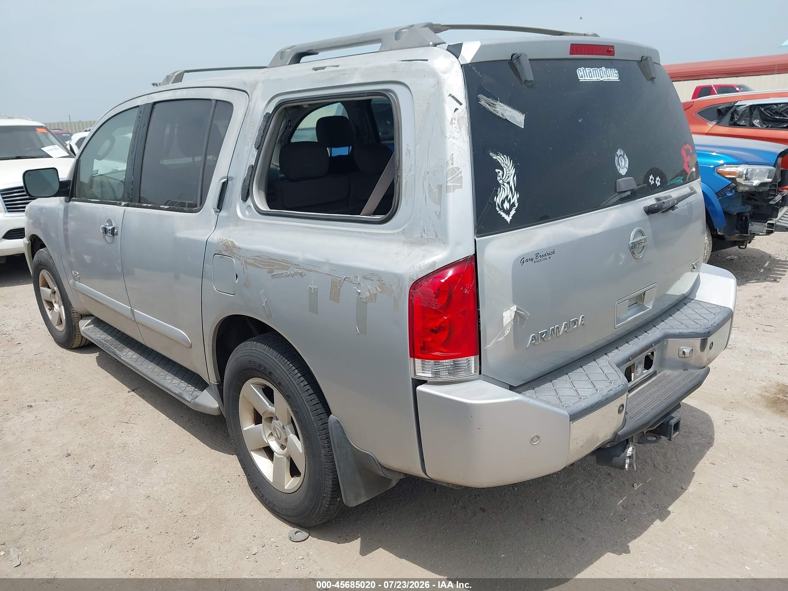 2005 Nissan Armada Se Silver vin: 5N1AA08B35N722902