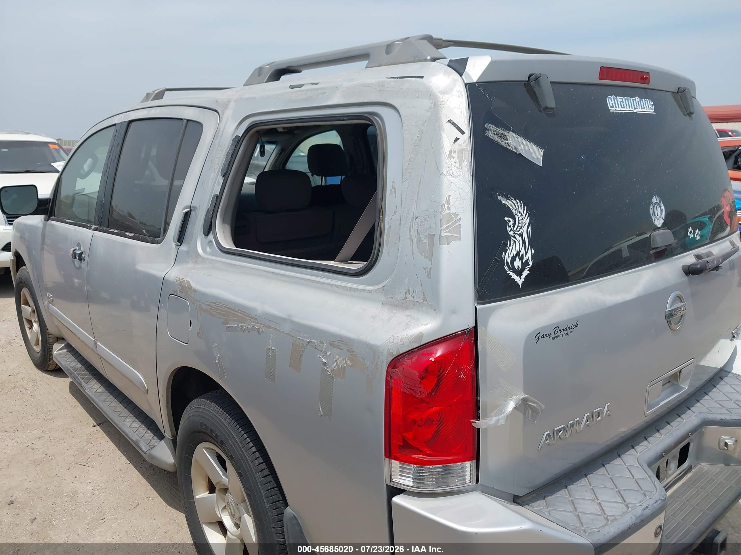2005 Nissan Armada Se Silver vin: 5N1AA08B35N722902