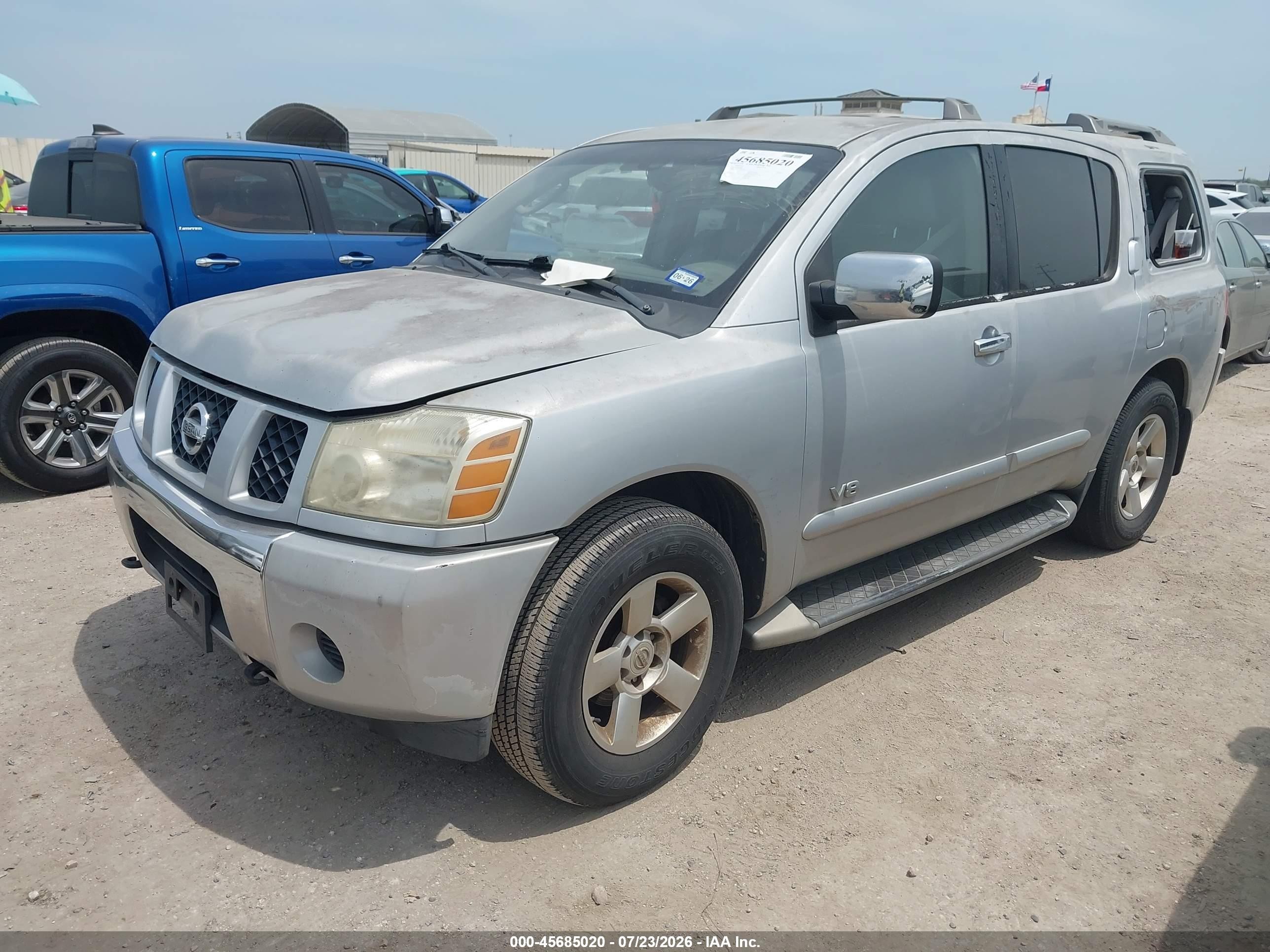 2005 Nissan Armada Se Silver vin: 5N1AA08B35N722902