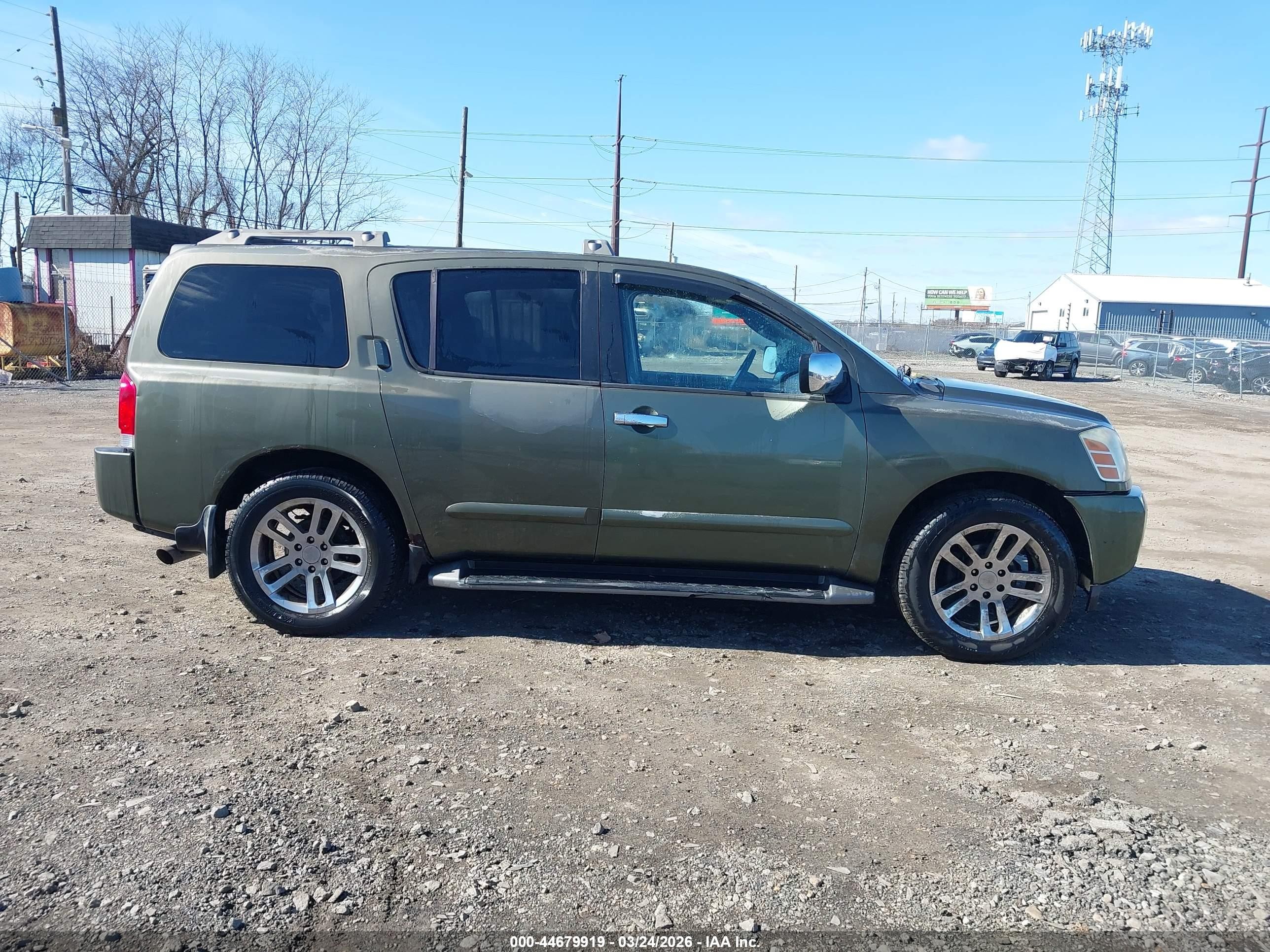 2004 Nissan Pathfinder Armada Le Green vin: 5N1AA08B44N708361