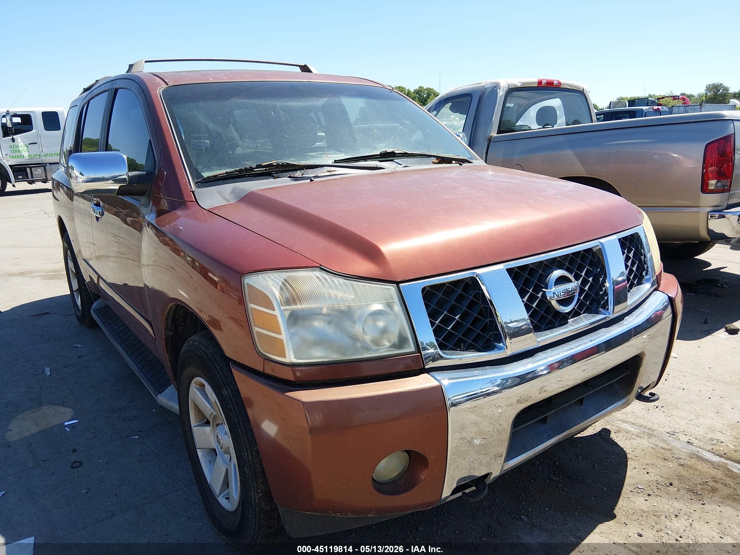 2004 Nissan Pathfinder Armada Le Orange vin: 5N1AA08B44N719358