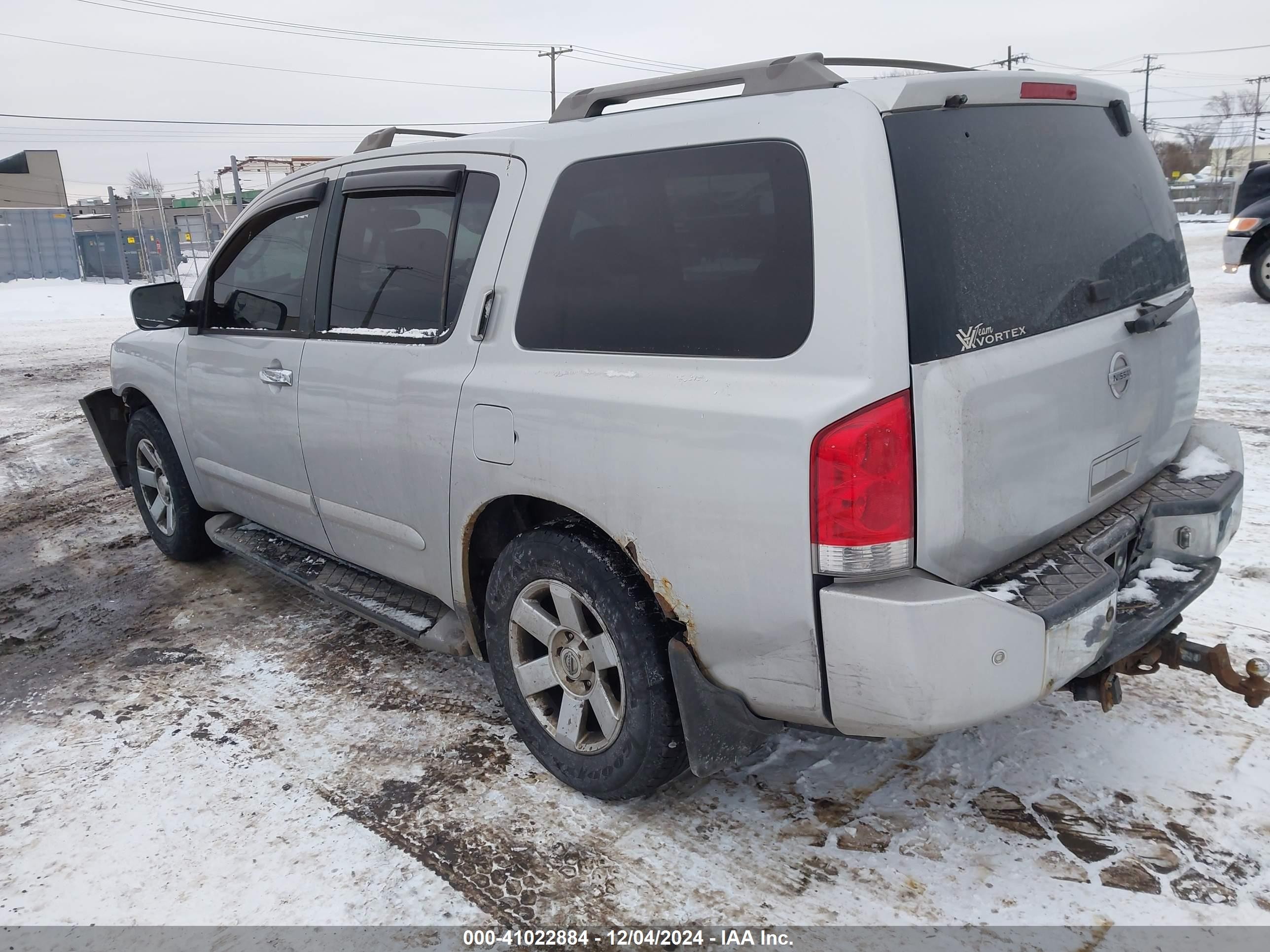 2004 Nissan Pathfinder Armada Le Серебряный vin: 5N1AA08B44N738623