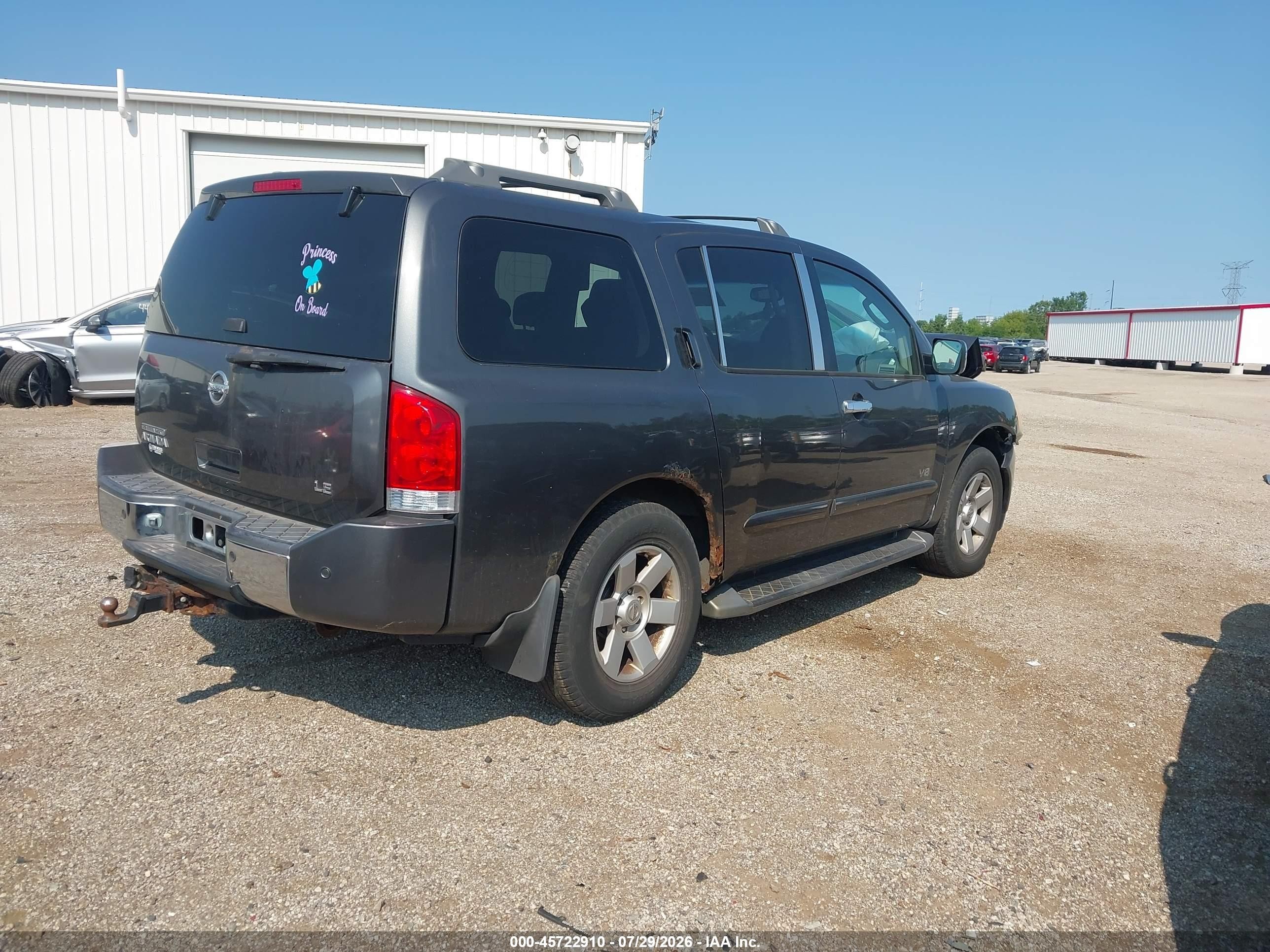 2004 Nissan Pathfinder Armada Le Gray vin: 5N1AA08B54N731597