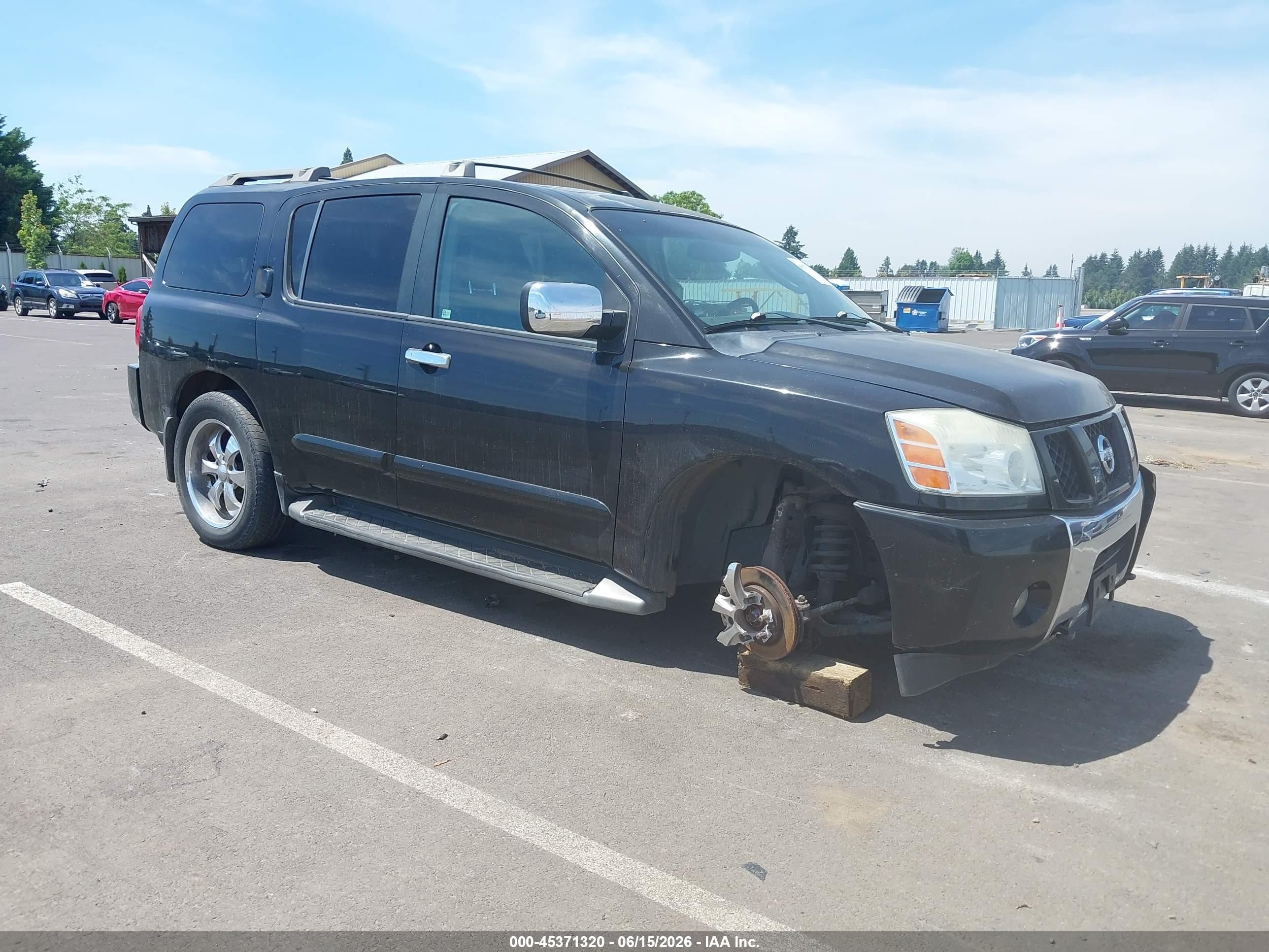 2004 Nissan Pathfinder Armada Se Black vin: 5N1AA08B54N732796