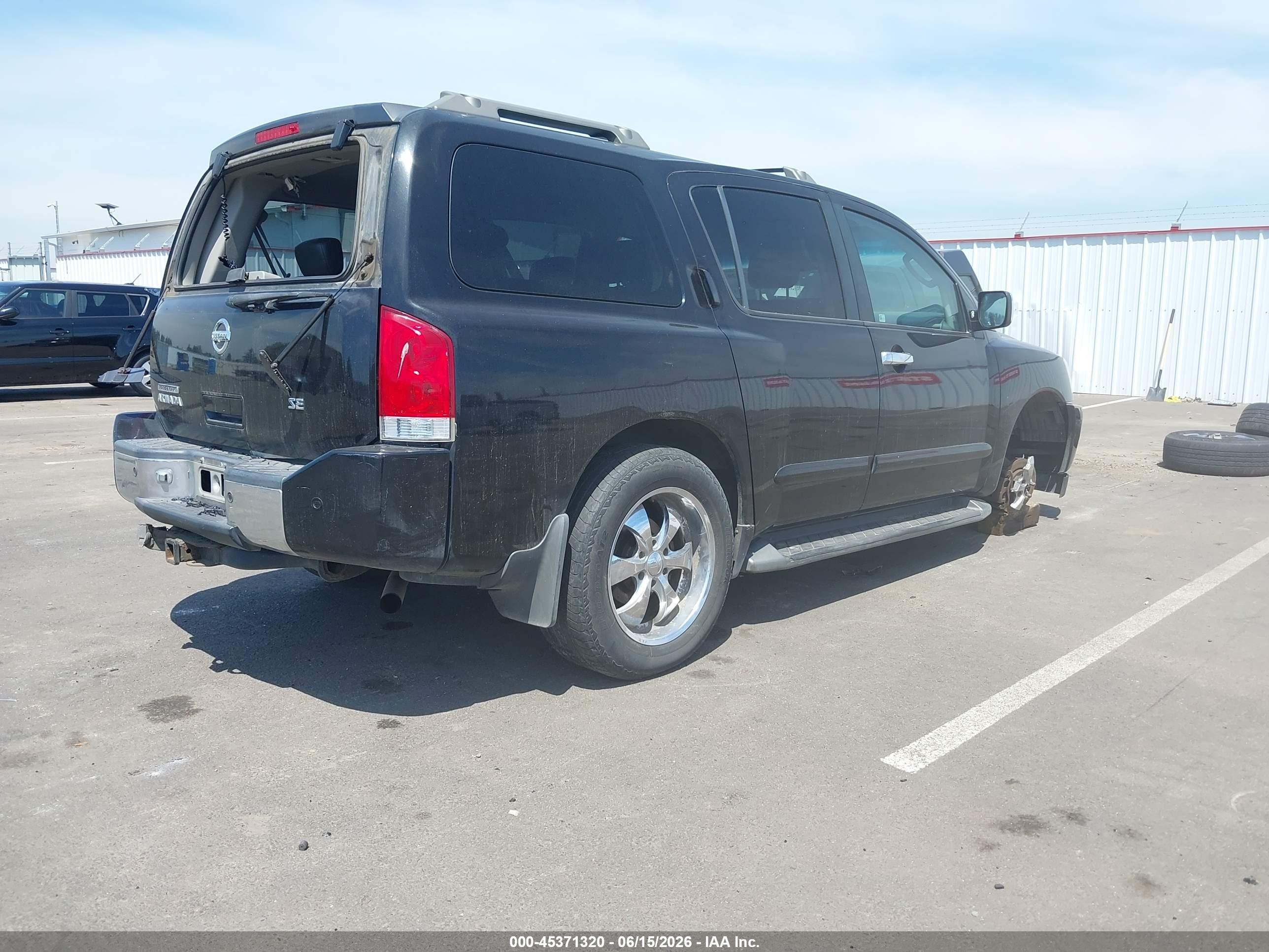 2004 Nissan Pathfinder Armada Se Black vin: 5N1AA08B54N732796