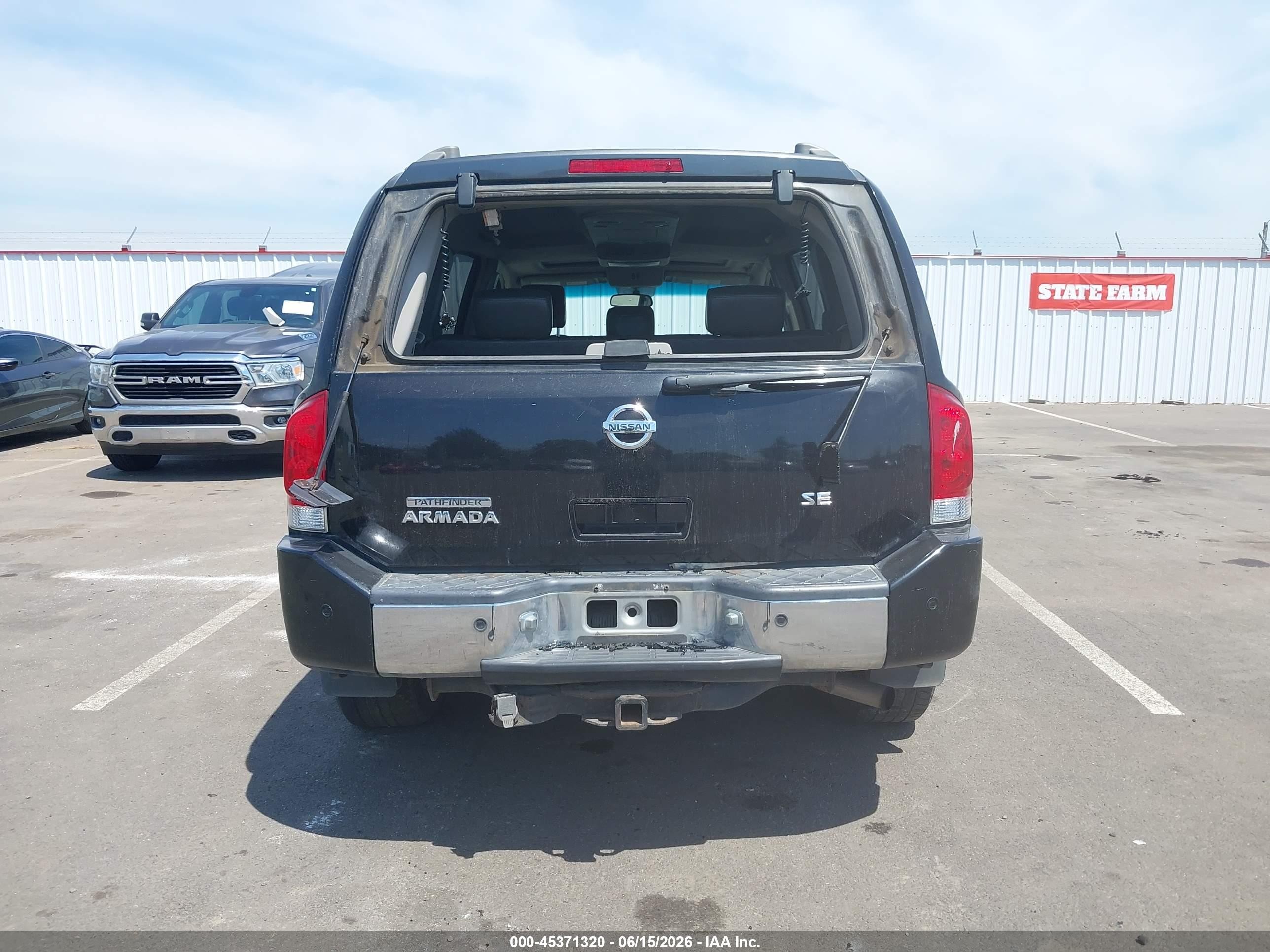 2004 Nissan Pathfinder Armada Se Black vin: 5N1AA08B54N732796