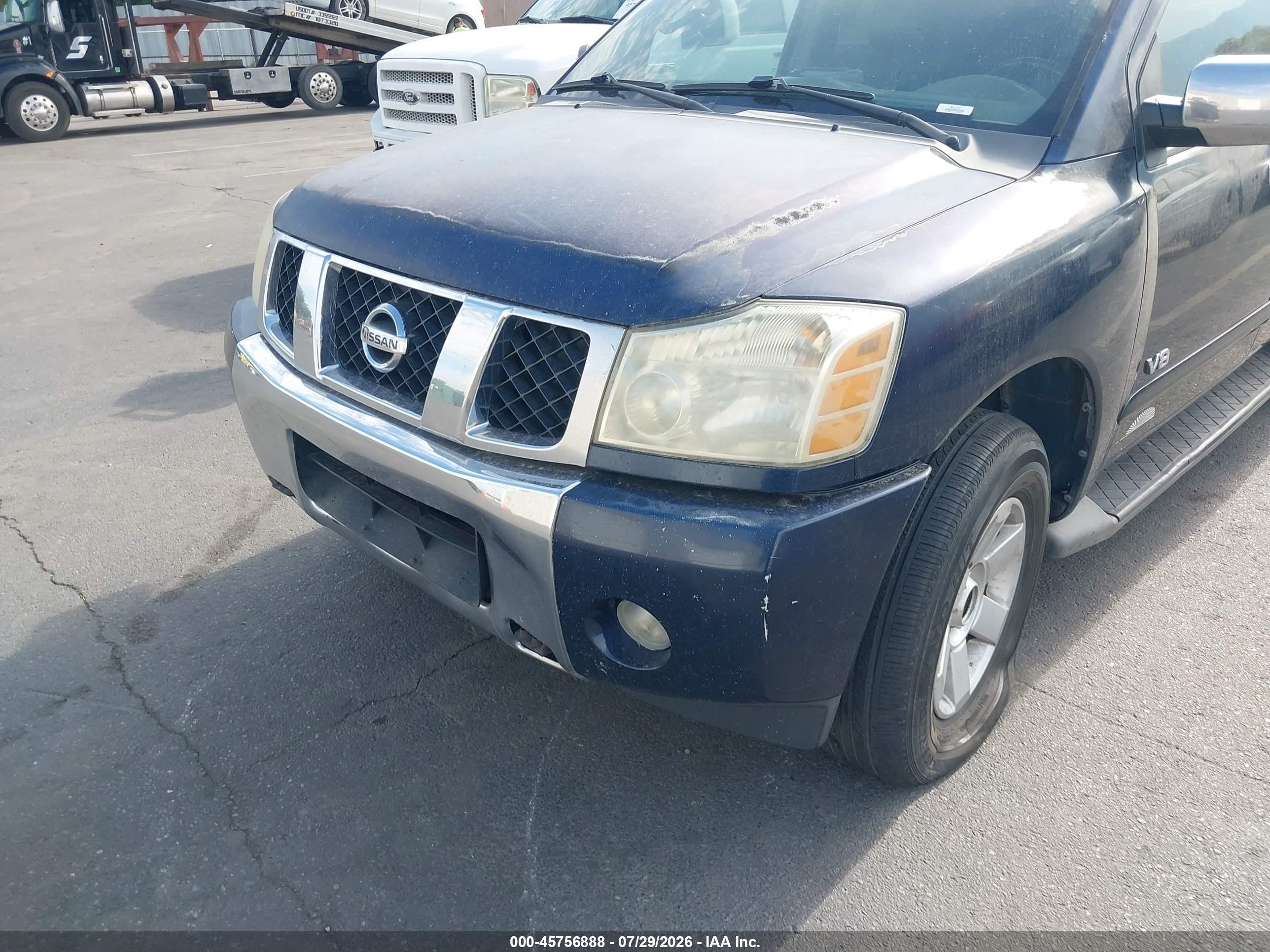 2006 Nissan Armada Le Blue vin: 5N1AA08B56N715158