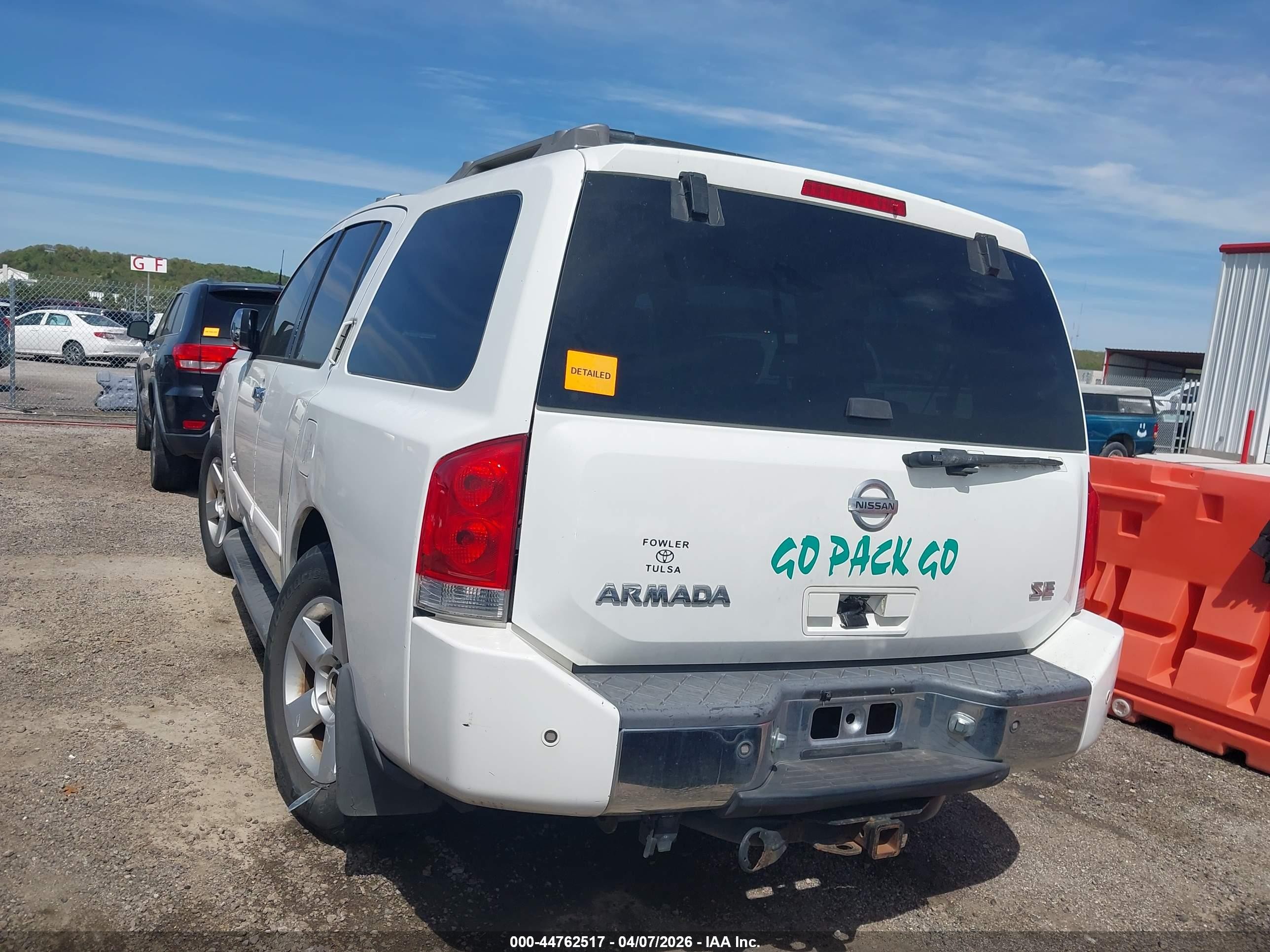 2006 Nissan Armada Se White vin: 5N1AA08B76N727828