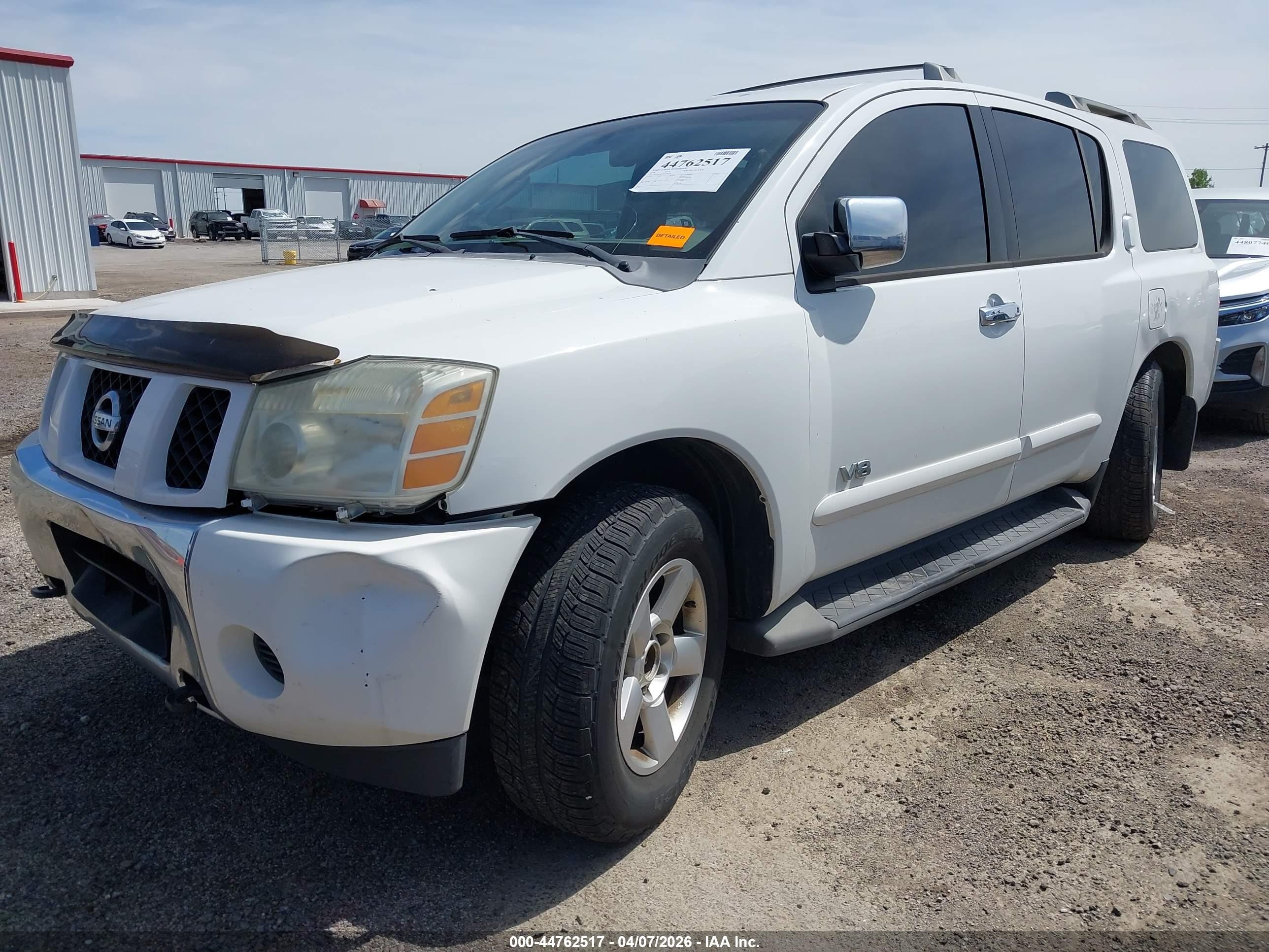 2006 Nissan Armada Se White vin: 5N1AA08B76N727828