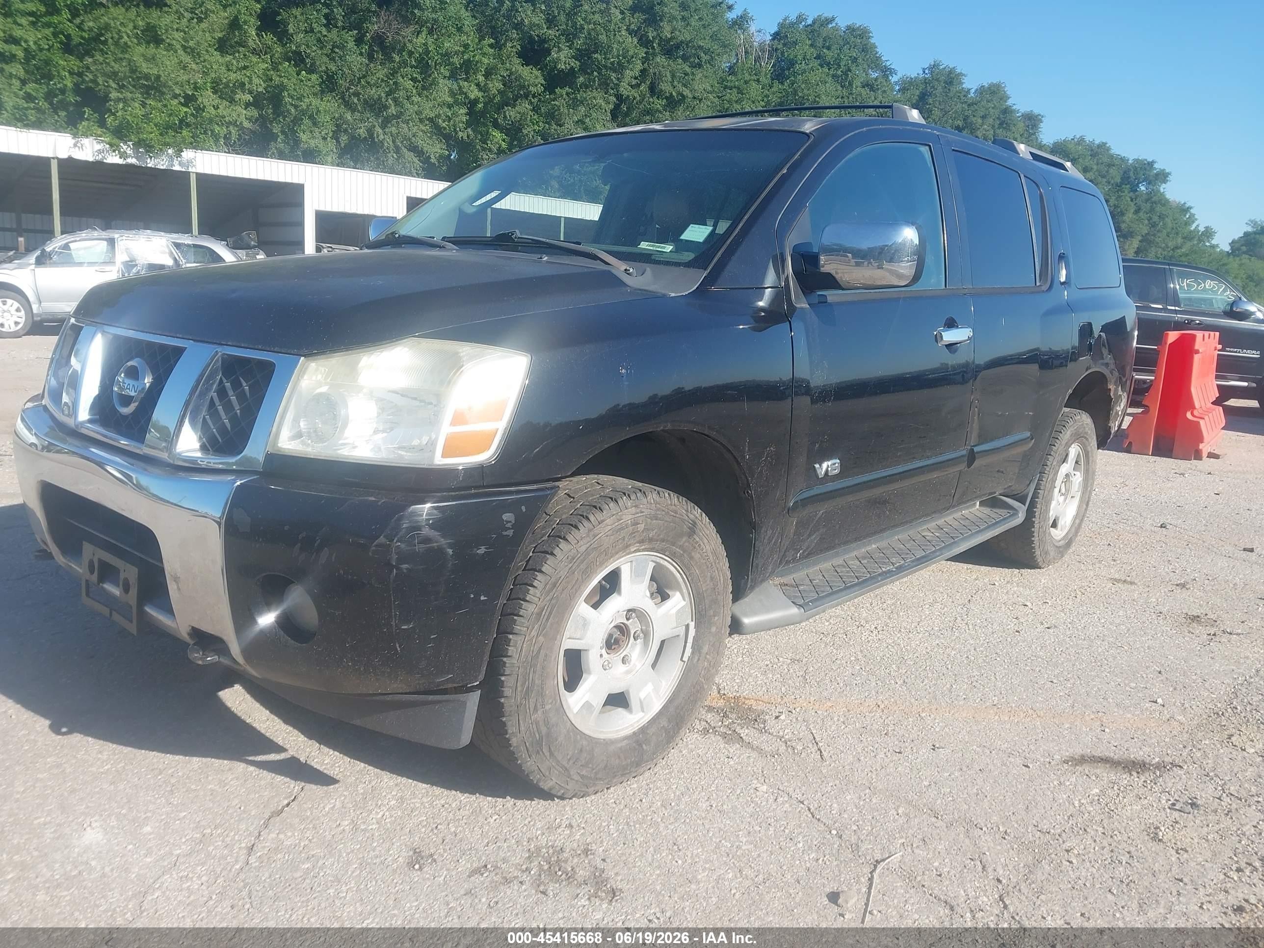 2005 Nissan Armada Le Black vin: 5N1AA08B85N709739
