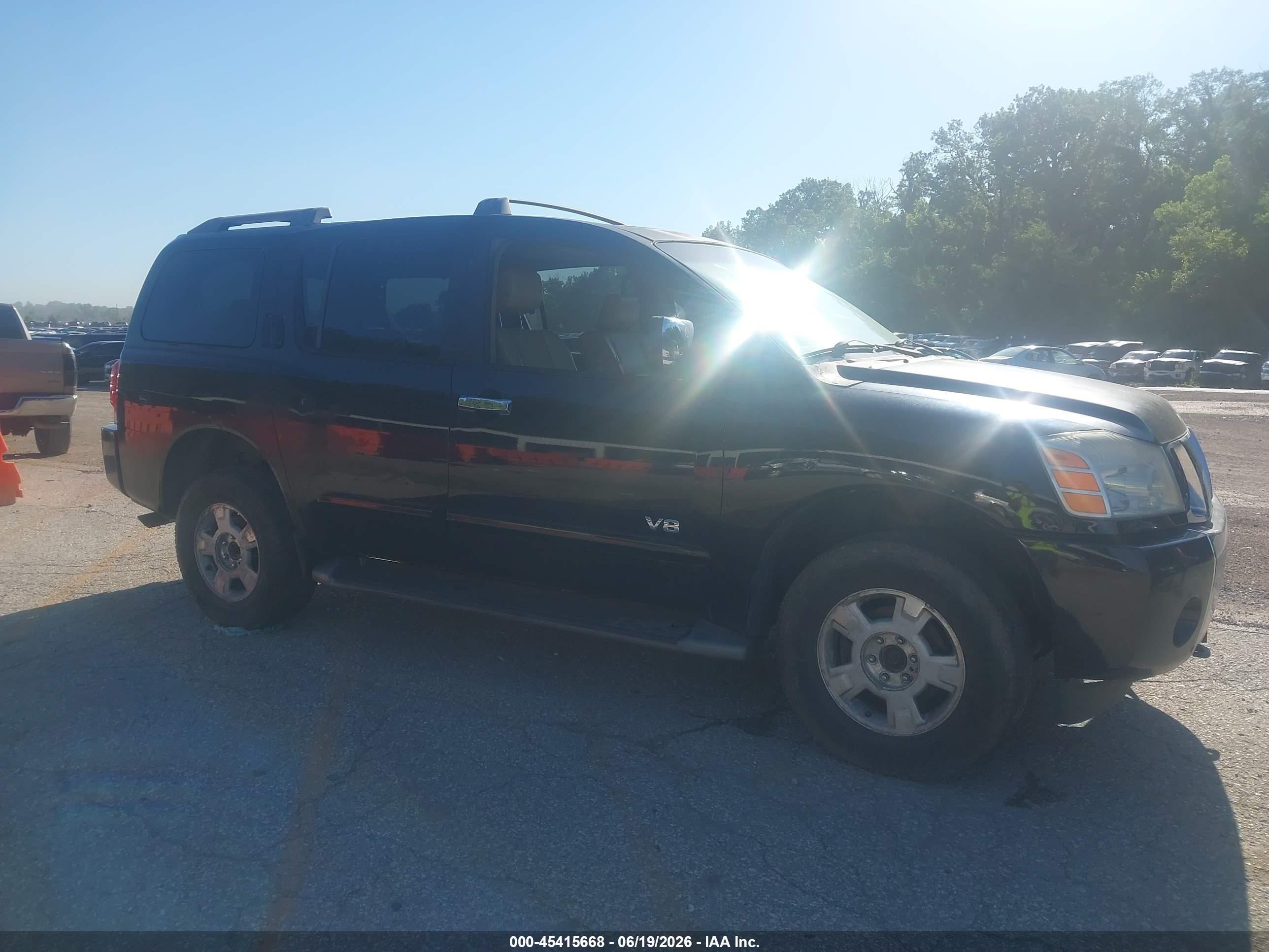 2005 Nissan Armada Le Black vin: 5N1AA08B85N709739