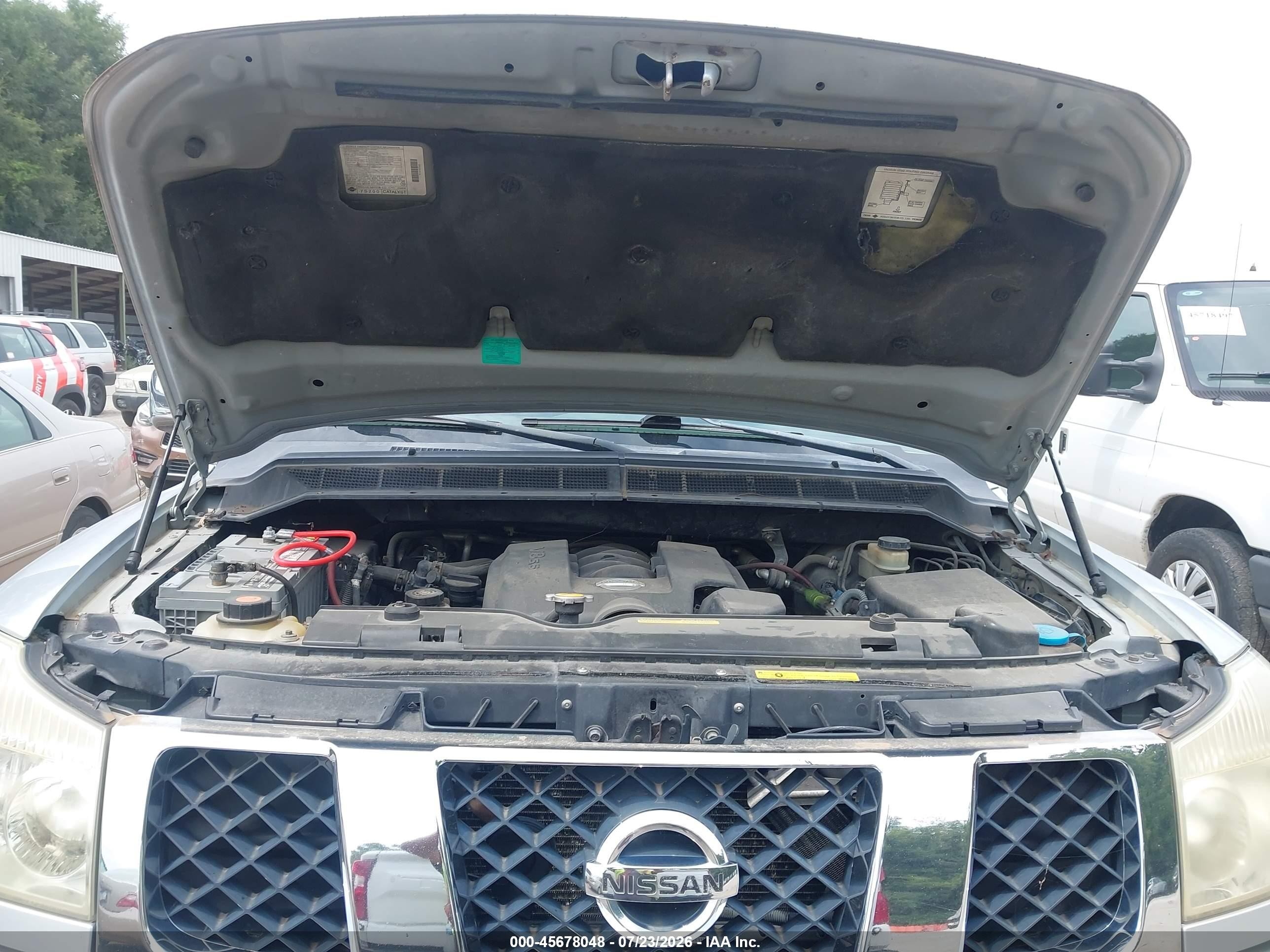 2004 Nissan Pathfinder Armada Le Silver vin: 5N1AA08B94N706816