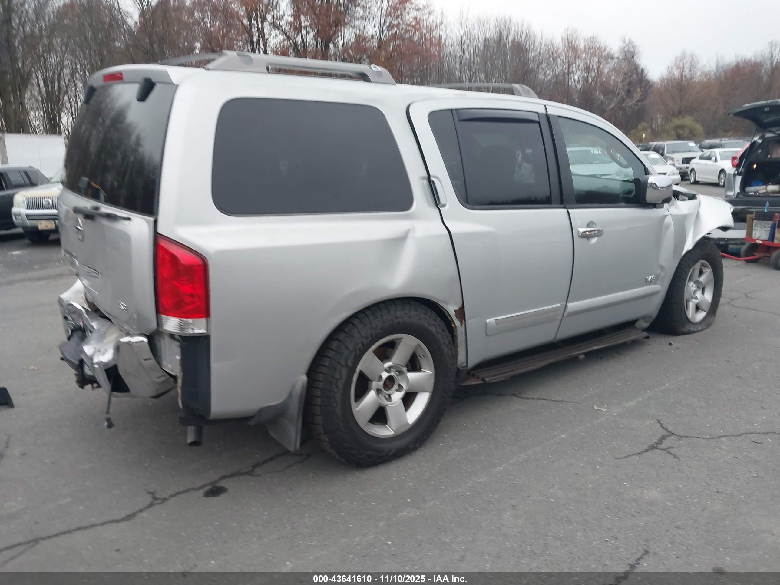 2004 Nissan Pathfinder Armada Se Gray vin: 5N1AA08B94N722045