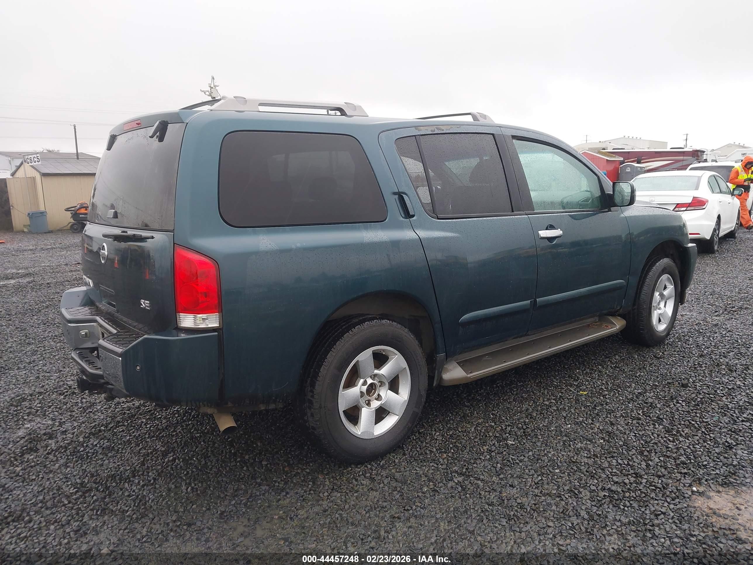 2006 Nissan Armada Se Green vin: 5N1AA08B96N726809