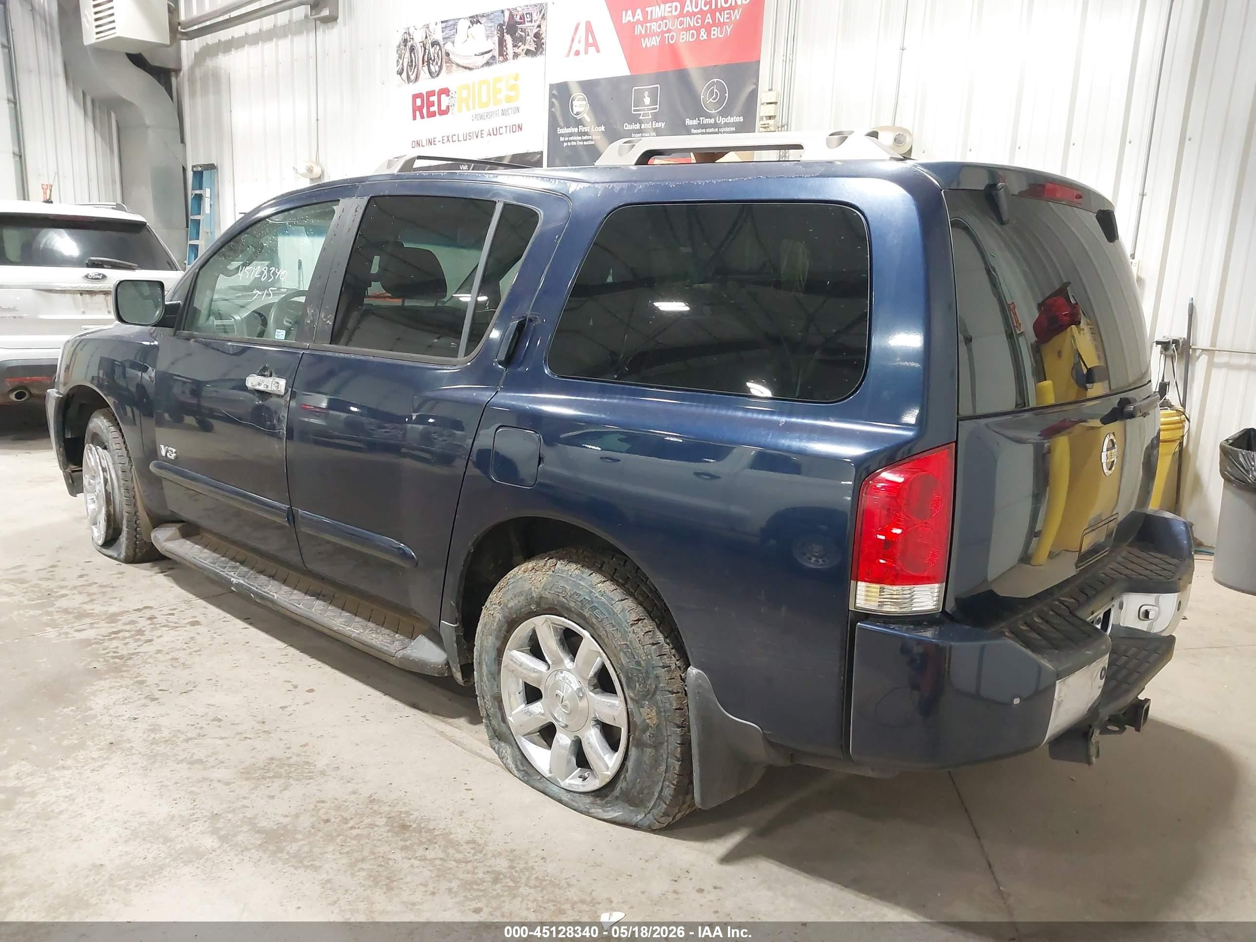 2006 Nissan Armada Se Blue vin: 5N1AA08B96N742475