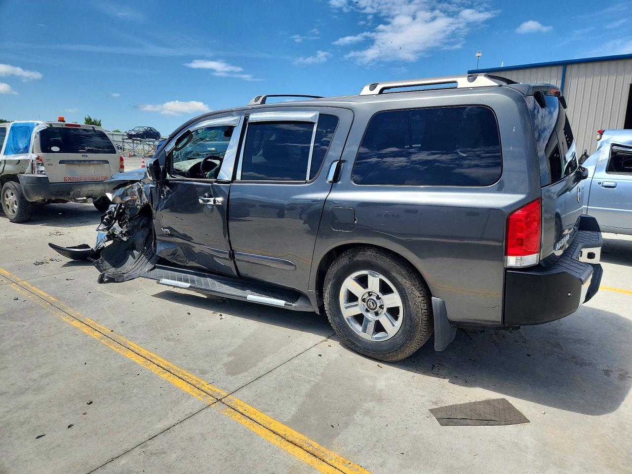2007 Nissan Armada Se Gray vin: 5N1AA08C17N723915