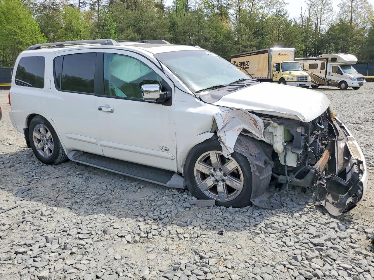 2009 Nissan Armada Se White vin: 5N1AA08C19N607259