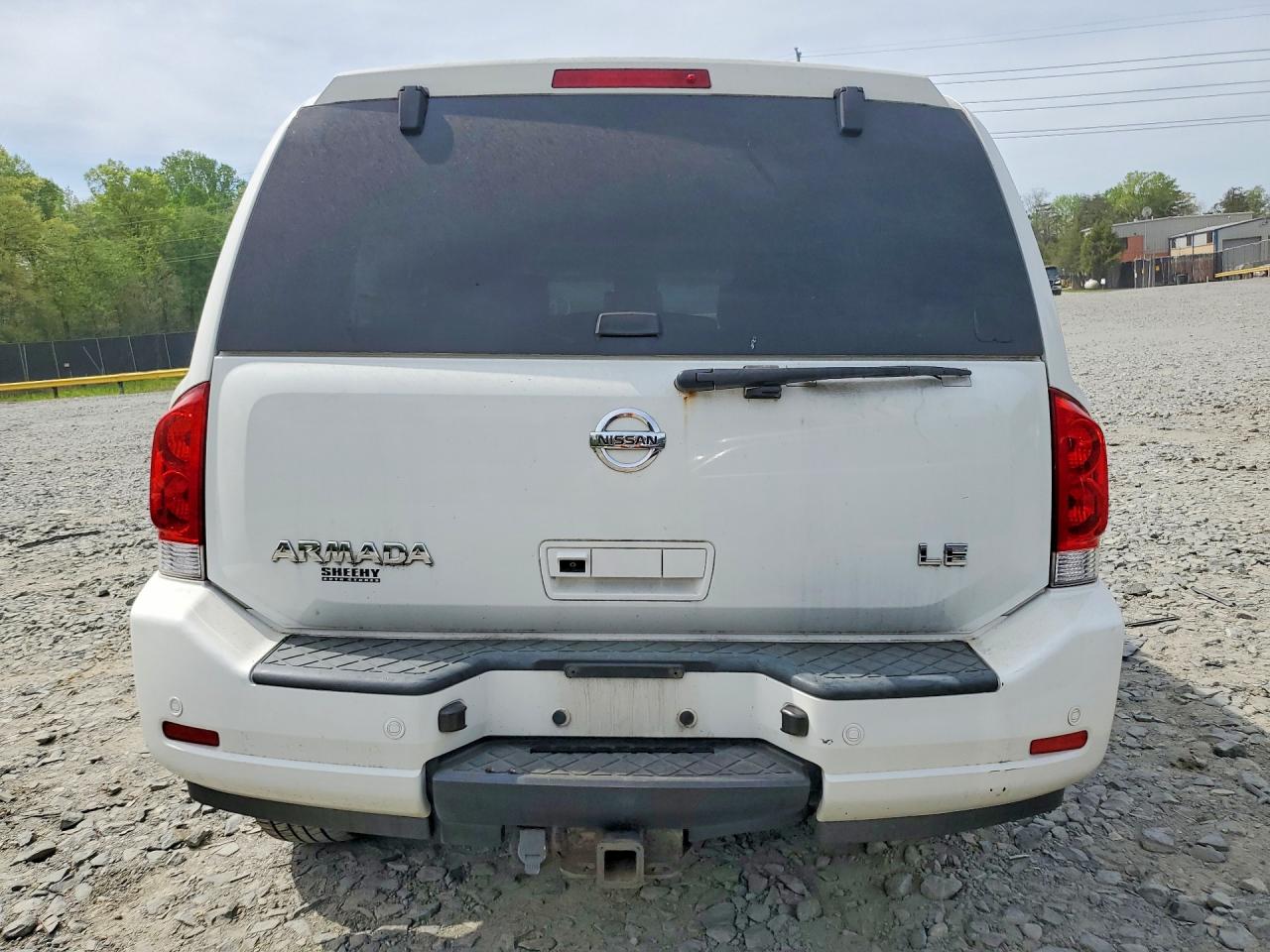 2009 Nissan Armada Se White vin: 5N1AA08C19N607259