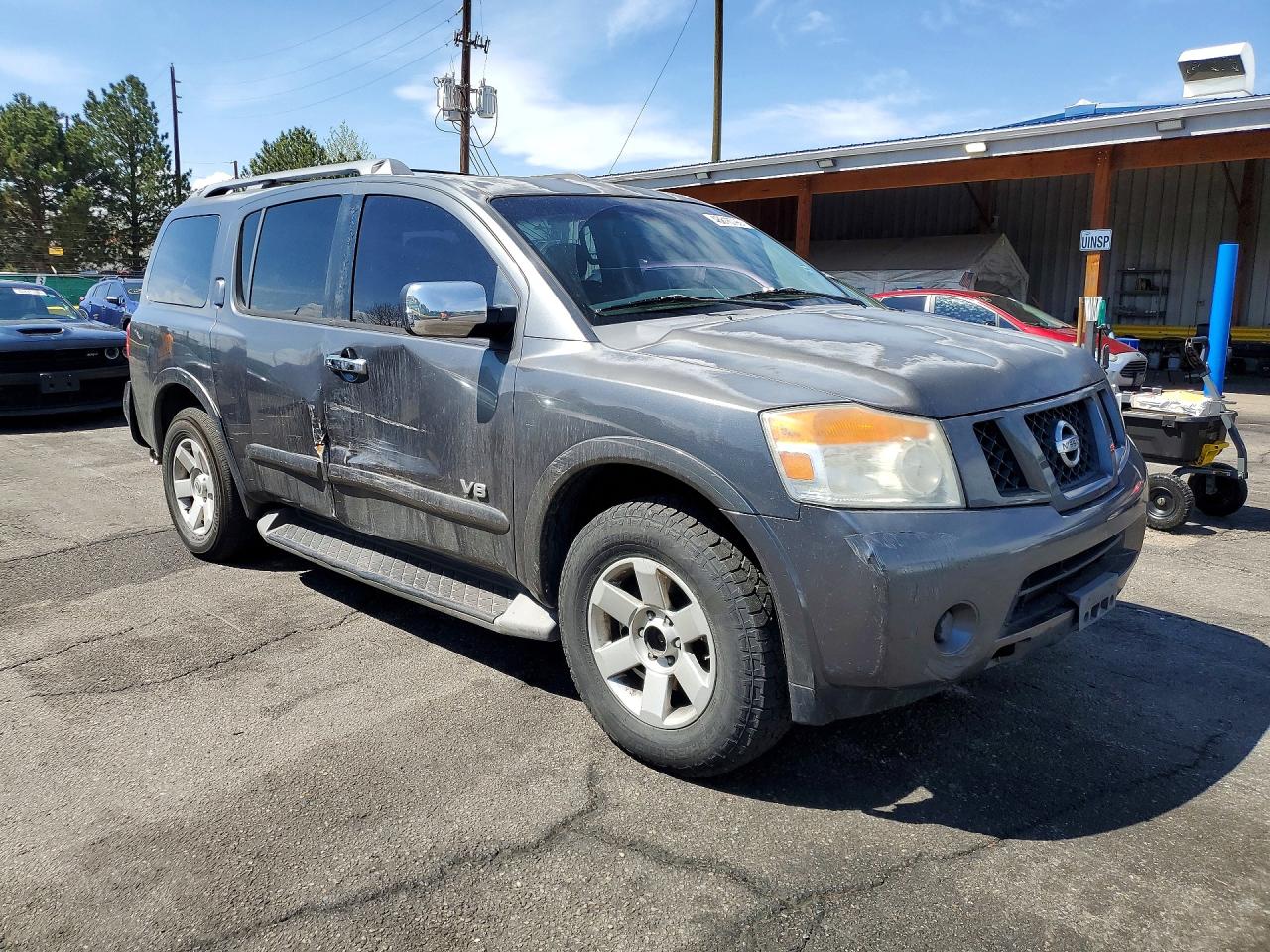 2008 Nissan Armada Se Серебряный vin: 5N1AA08C28N619192