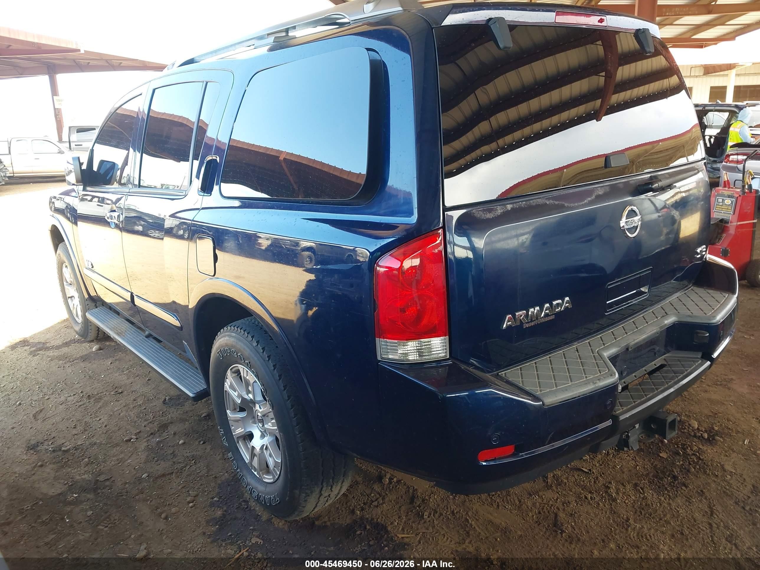 2008 Nissan Armada Se Blue vin: 5N1AA08C28N619306