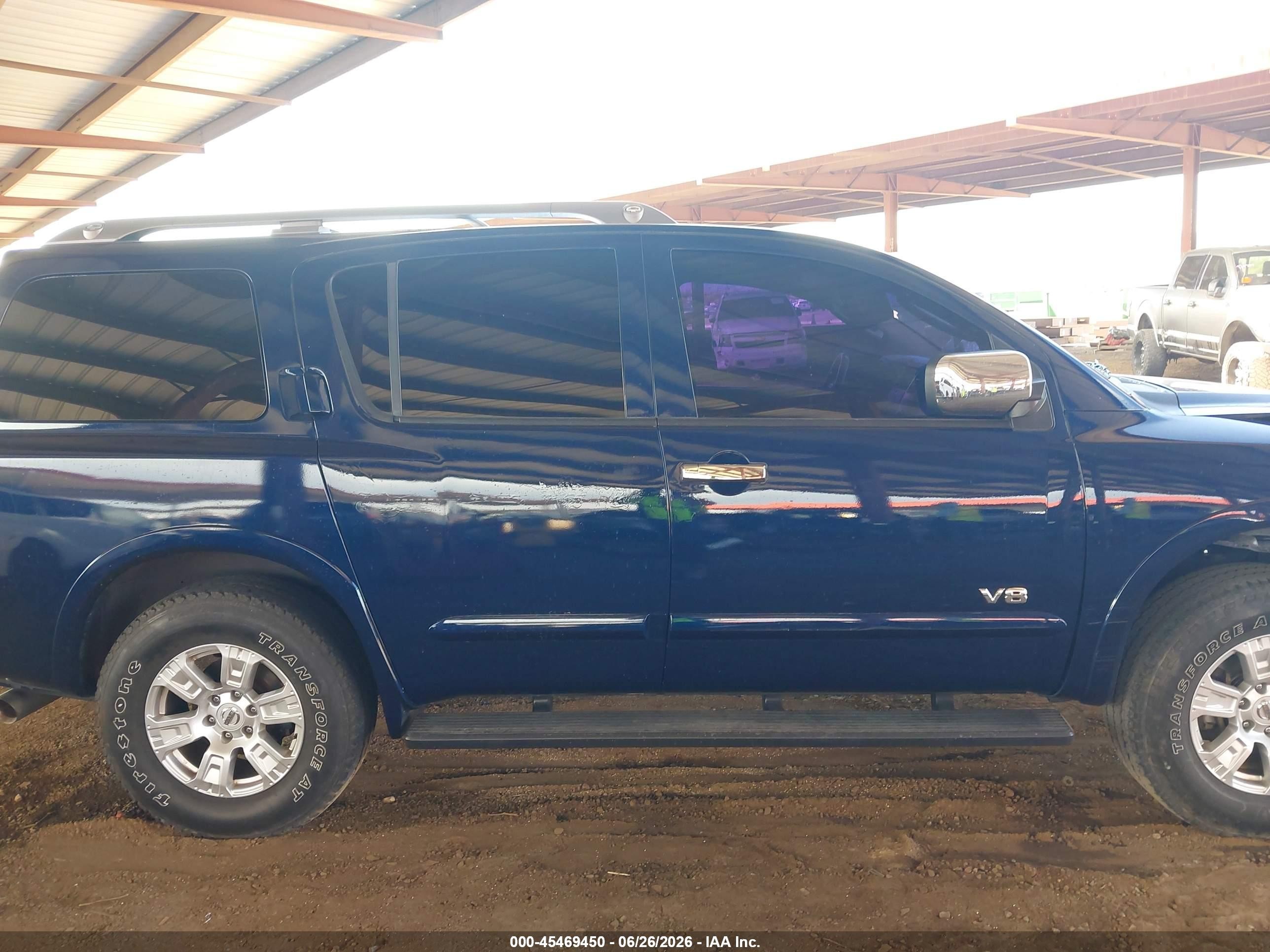 2008 Nissan Armada Se Blue vin: 5N1AA08C28N619306