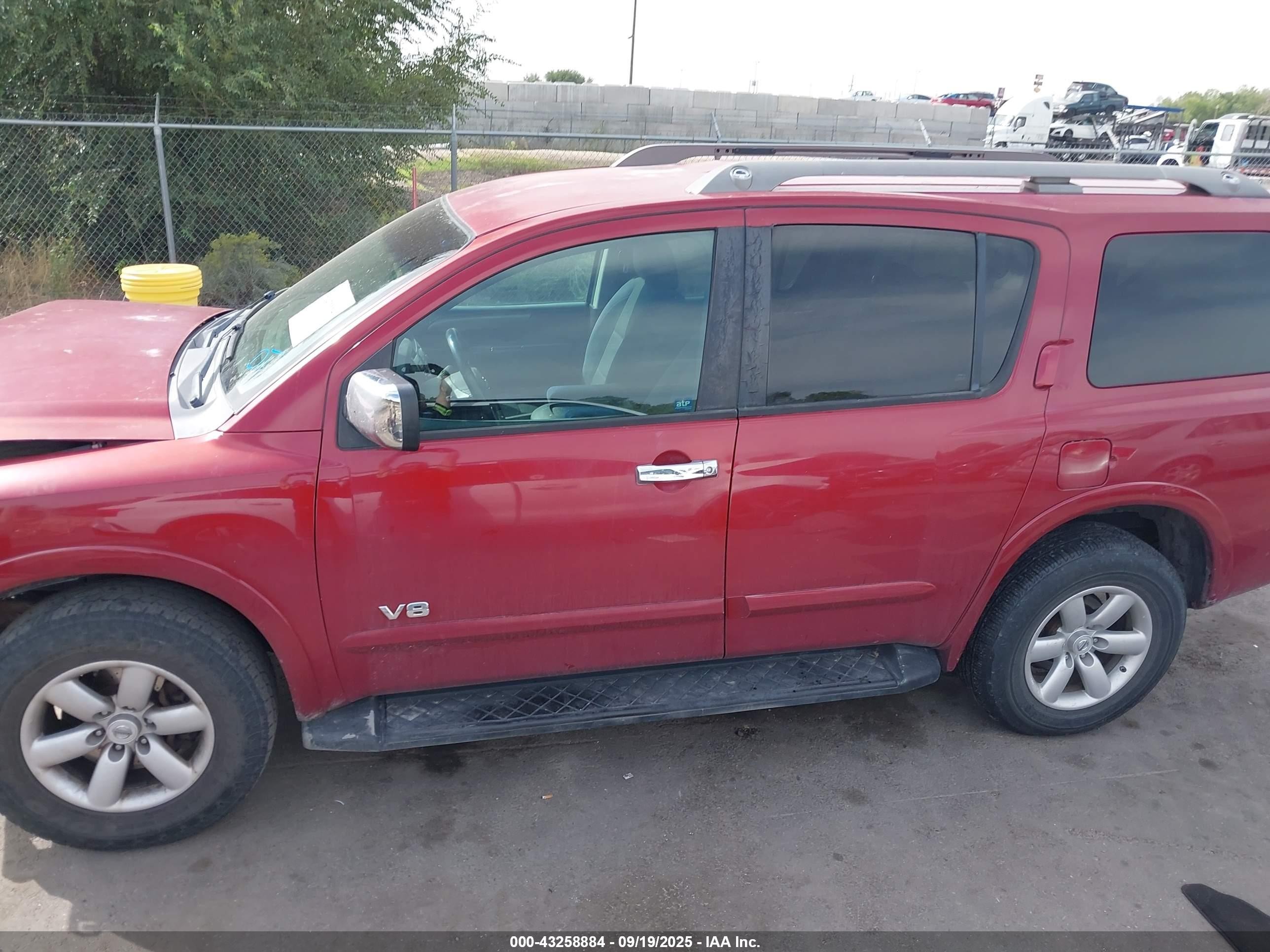 2009 Nissan Armada Se Темно-бордовый vin: 5N1AA08C39N601303