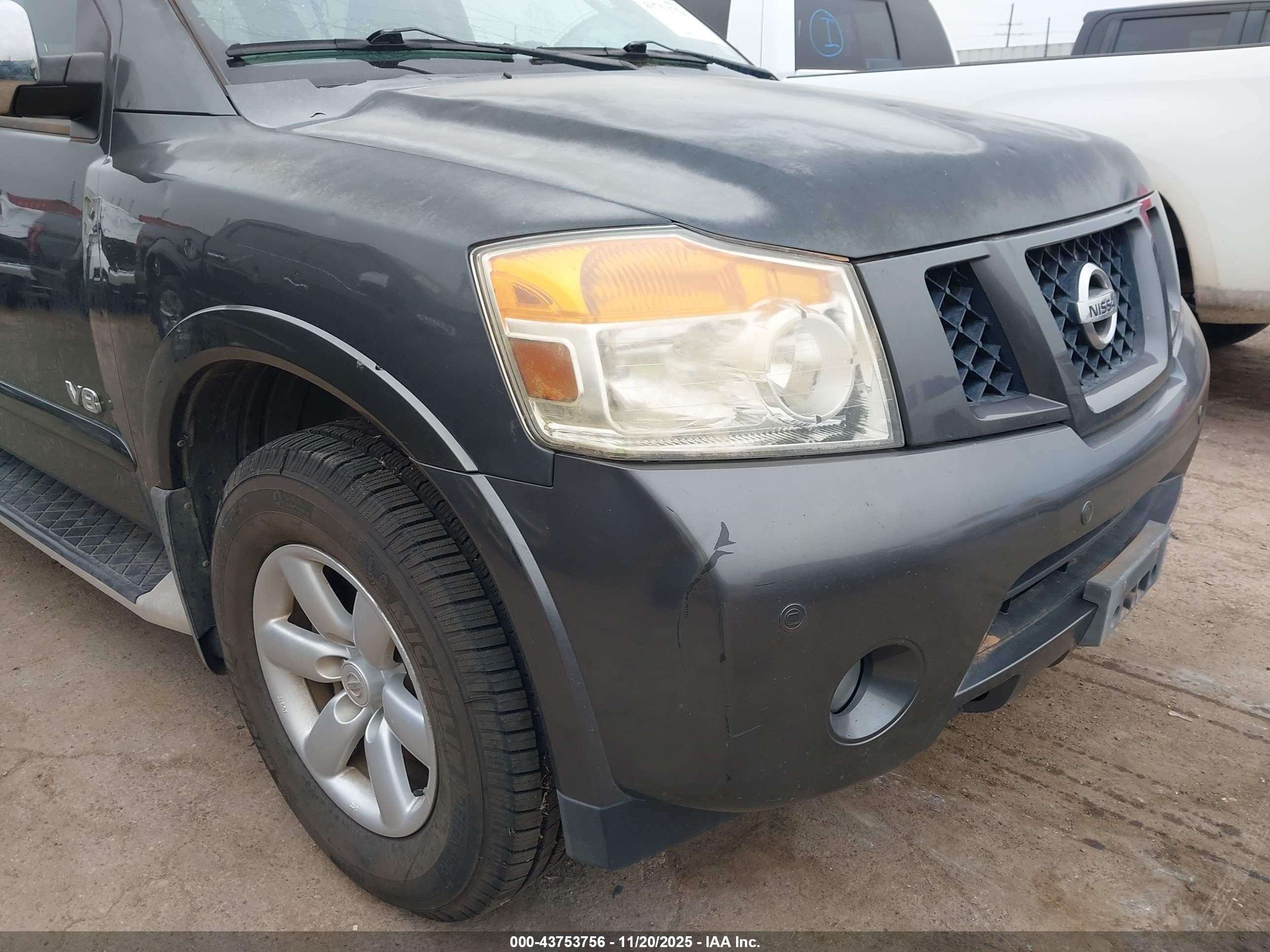 2008 Nissan Armada Se Gray vin: 5N1AA08C48N633028