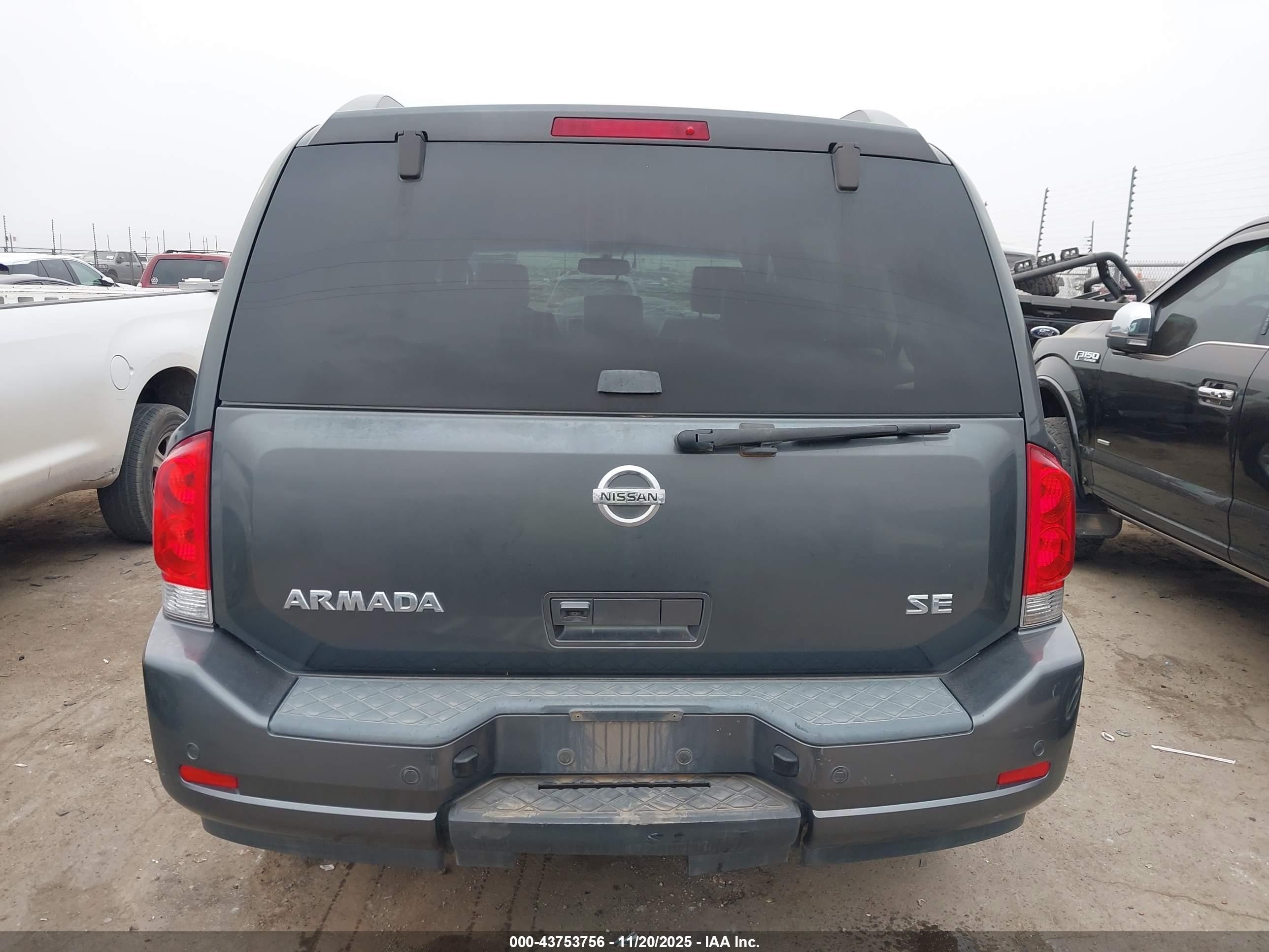 2008 Nissan Armada Se Gray vin: 5N1AA08C48N633028