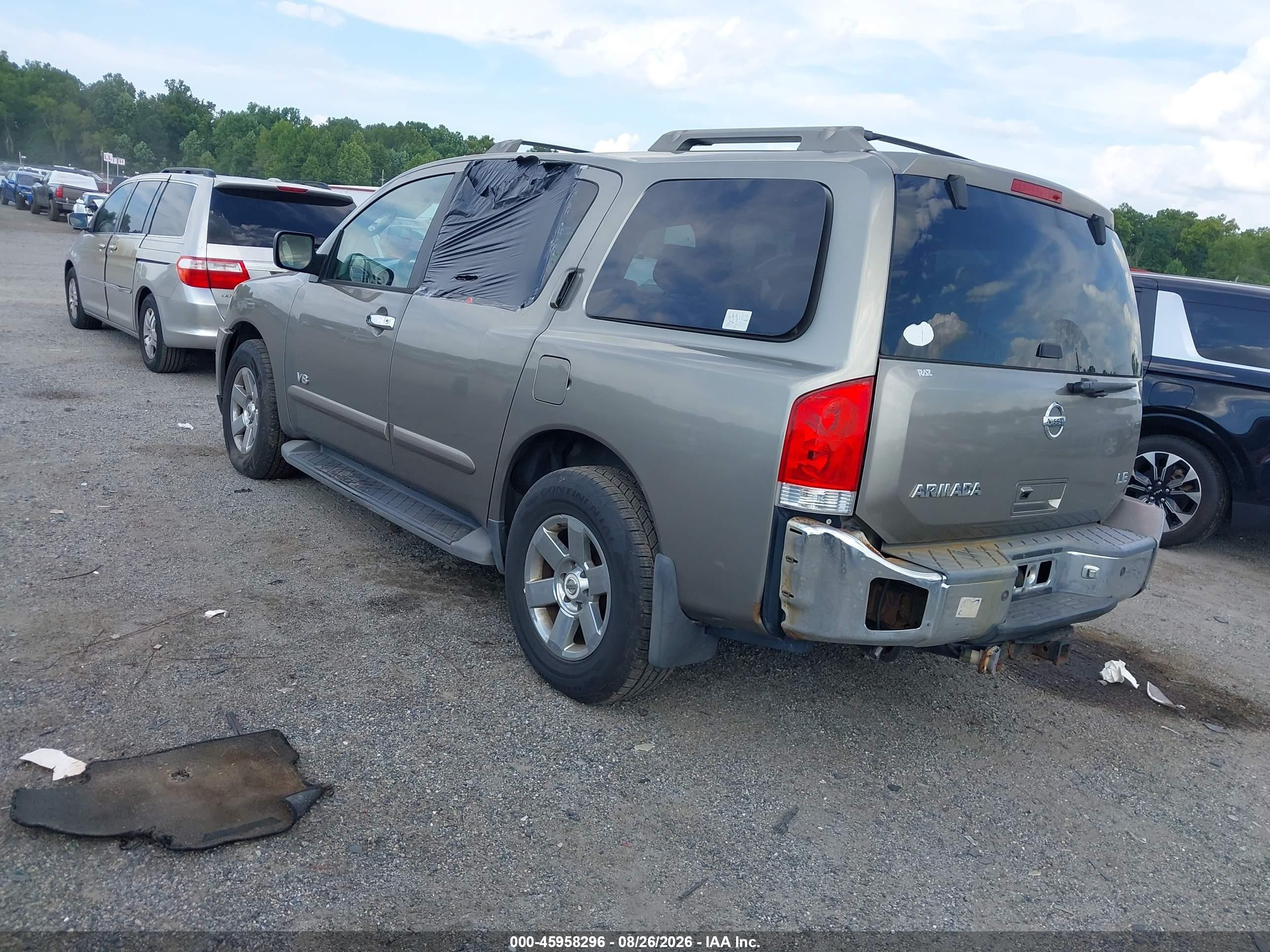 2007 Nissan Armada Le Gray vin: 5N1AA08C57N712433