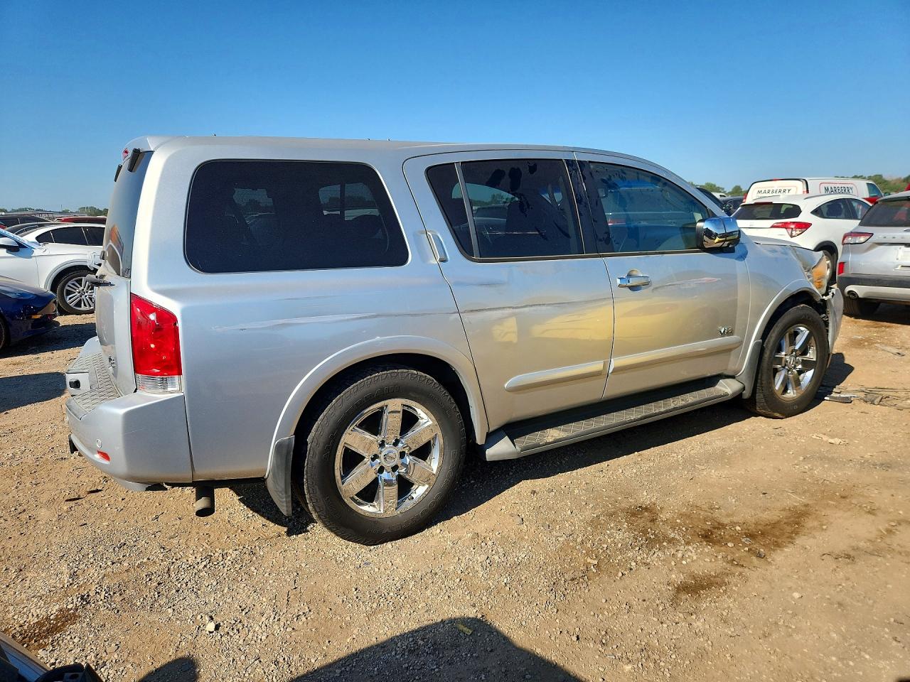 2008 Nissan Armada Se Silver vin: 5N1AA08C58N603696