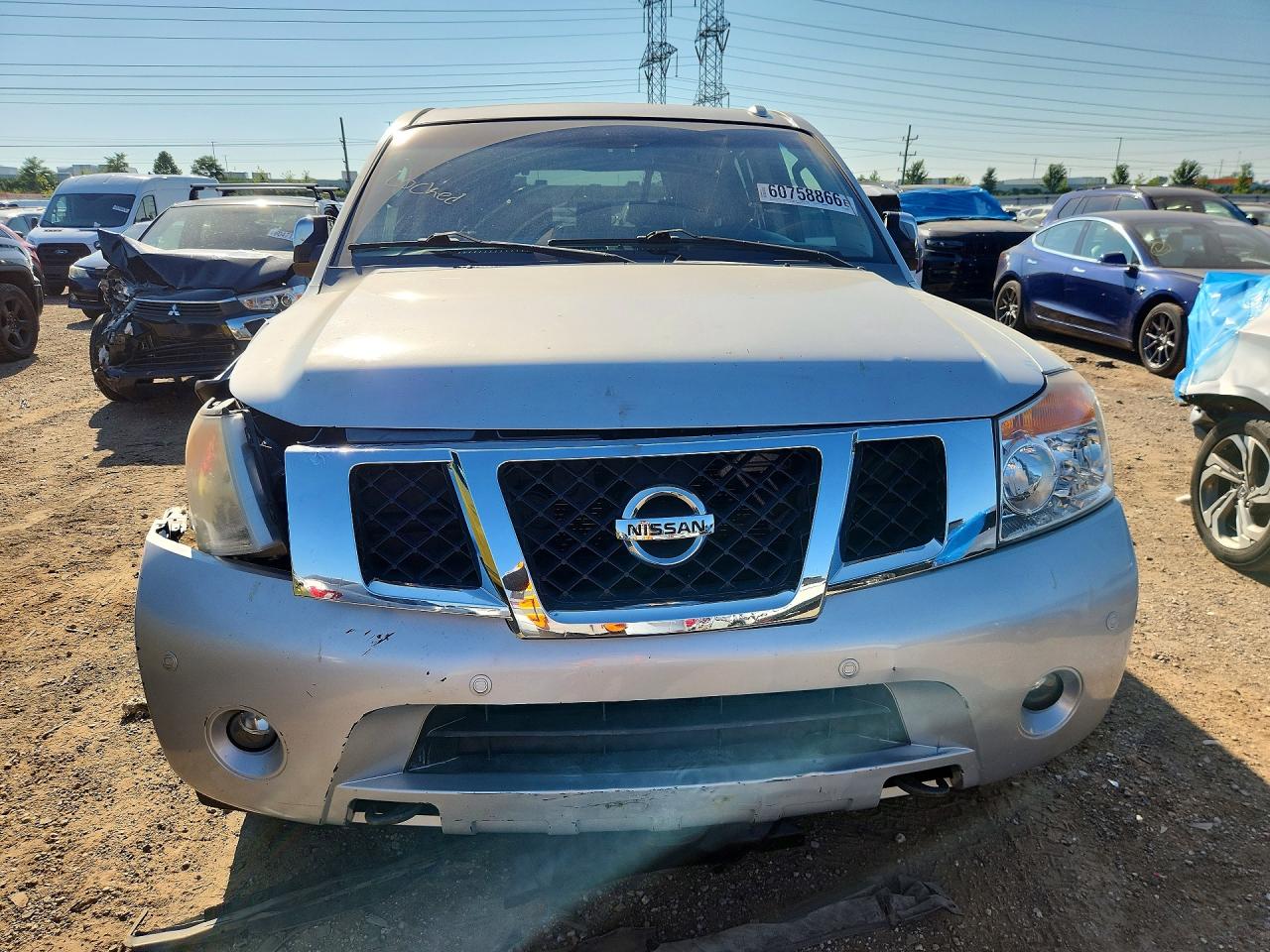 2008 Nissan Armada Se Silver vin: 5N1AA08C58N603696