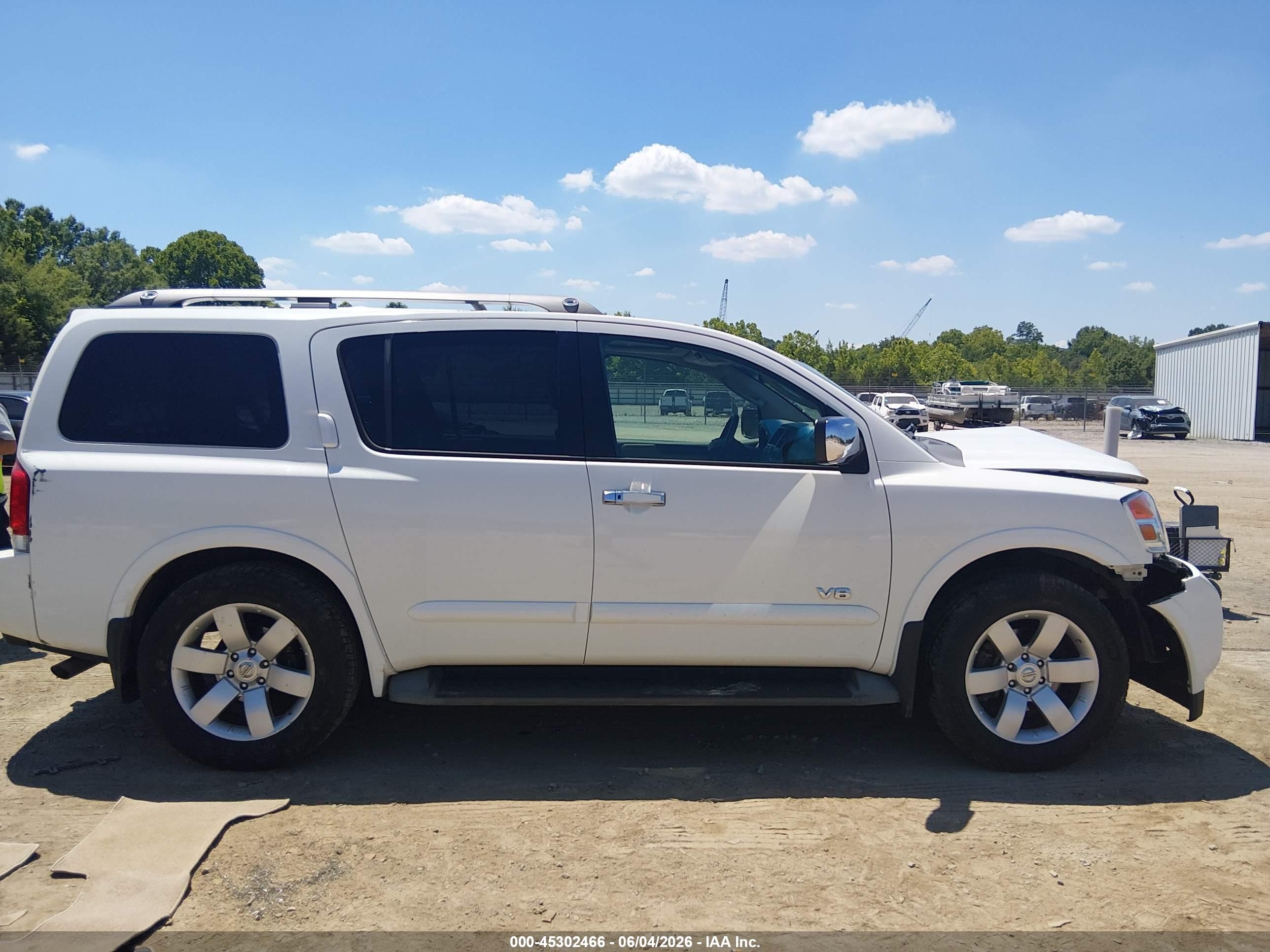 2008 Nissan Armada Le White vin: 5N1AA08C58N628744