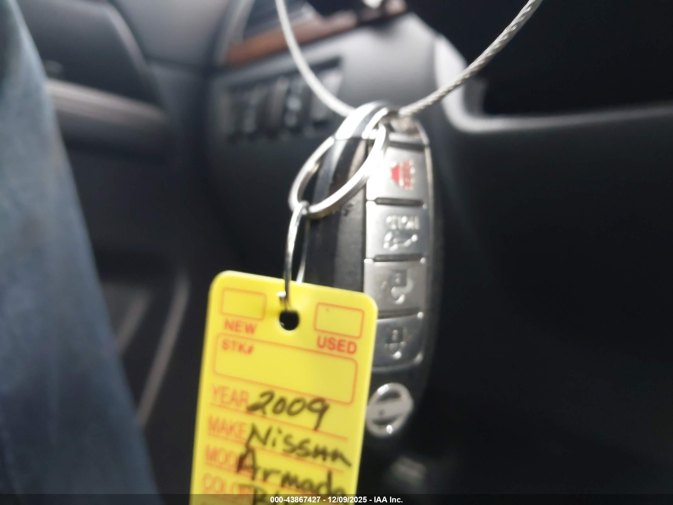 2009 Nissan Armada Le Черный vin: 5N1AA08C59N600010