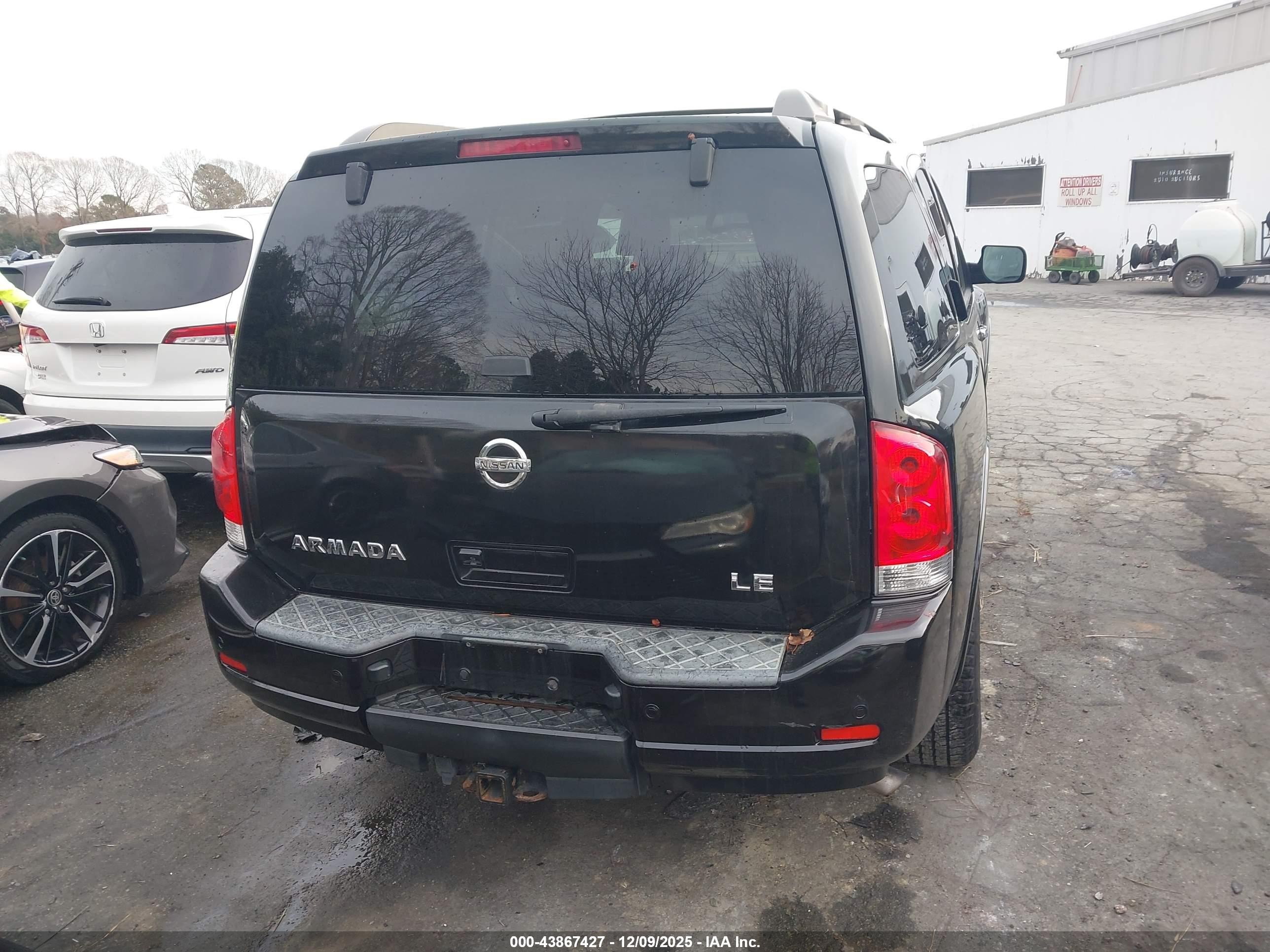 2009 Nissan Armada Le Черный vin: 5N1AA08C59N600010