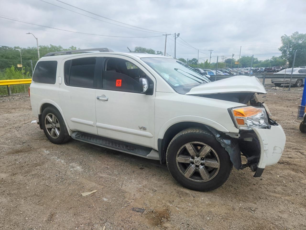 2009 Nissan Armada Se White vin: 5N1AA08C59N601111