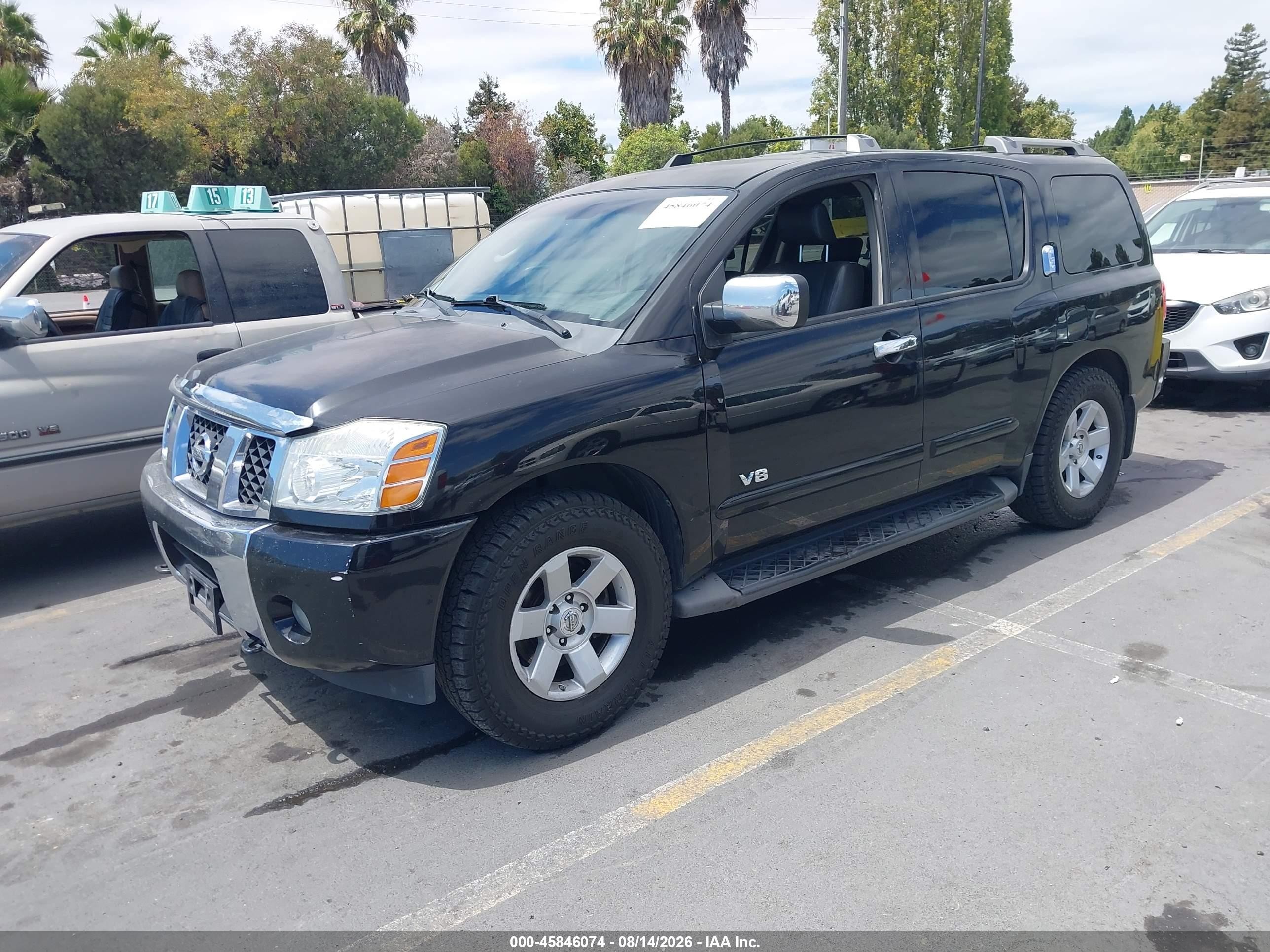 2007 Nissan Armada Le Черный vin: 5N1AA08C67N712375