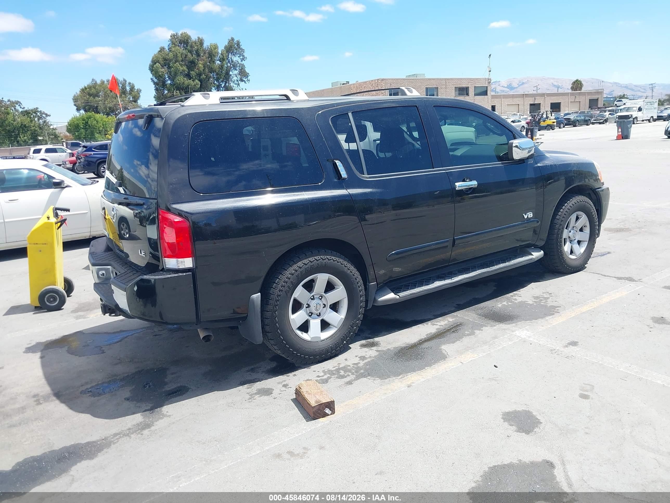 2007 Nissan Armada Le Черный vin: 5N1AA08C67N712375