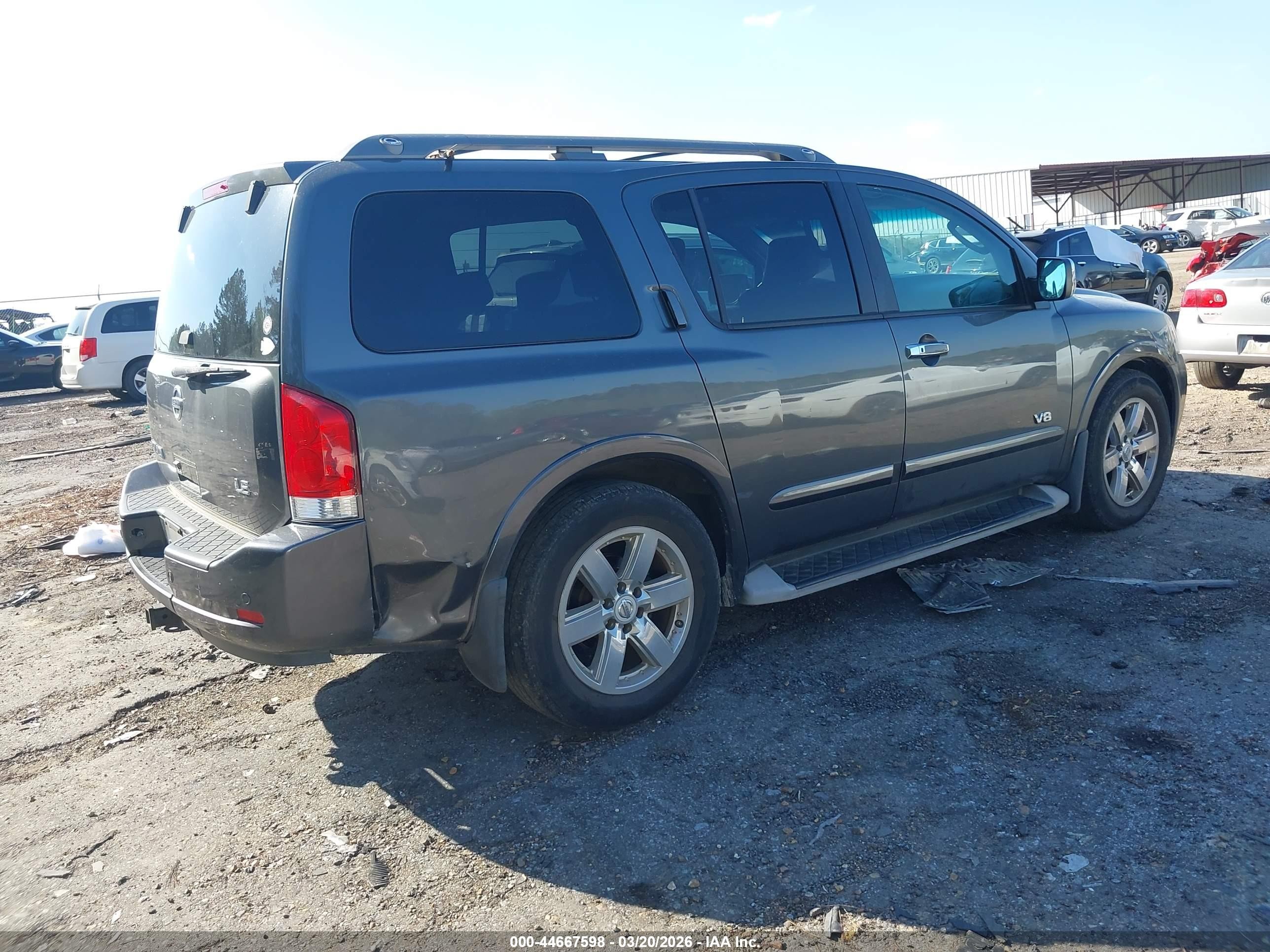 2009 Nissan Armada Le Gray vin: 5N1AA08C89N607713